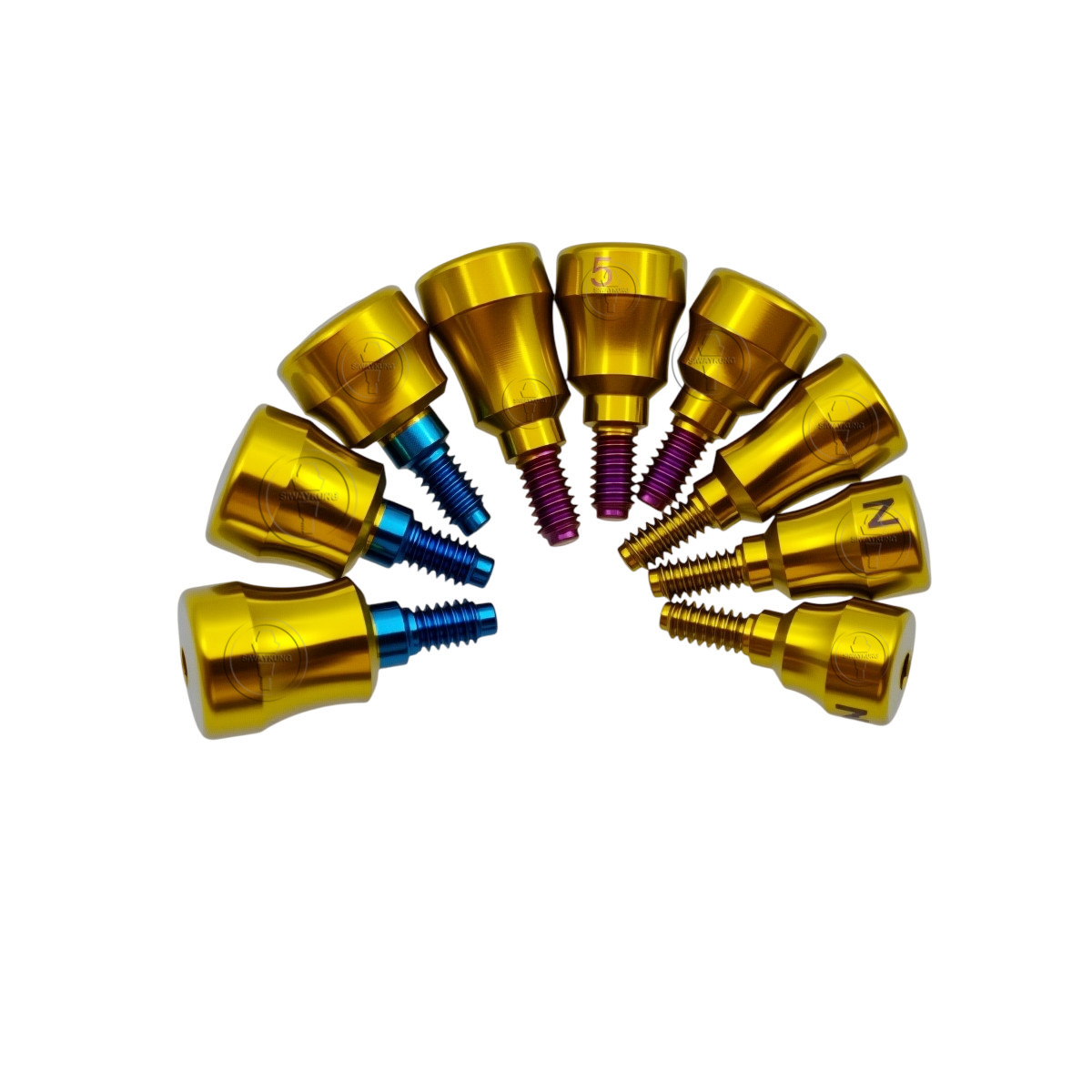 10 pcs Concave Healing cap healing abutment Gingiva formers fit to MIS Seven