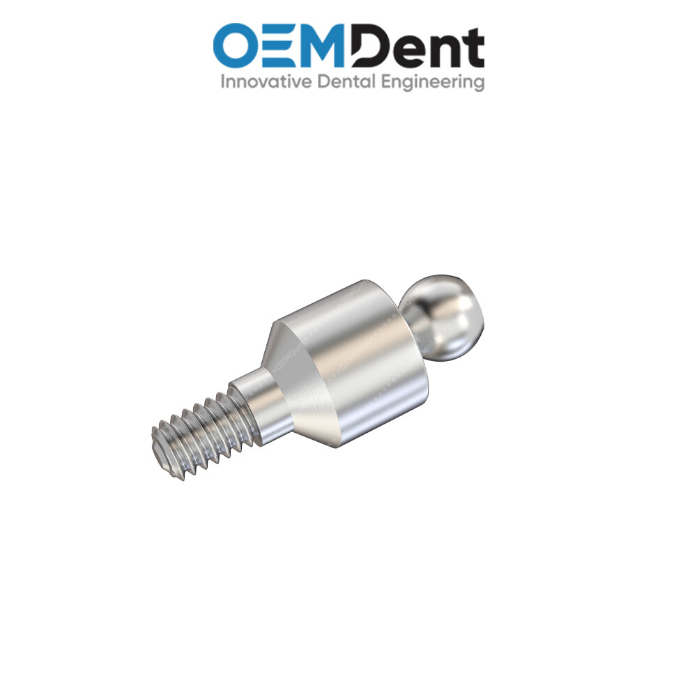 Straight Ball Attachment Slim Platform – AB Dent® Hexagon 2mm Compatible