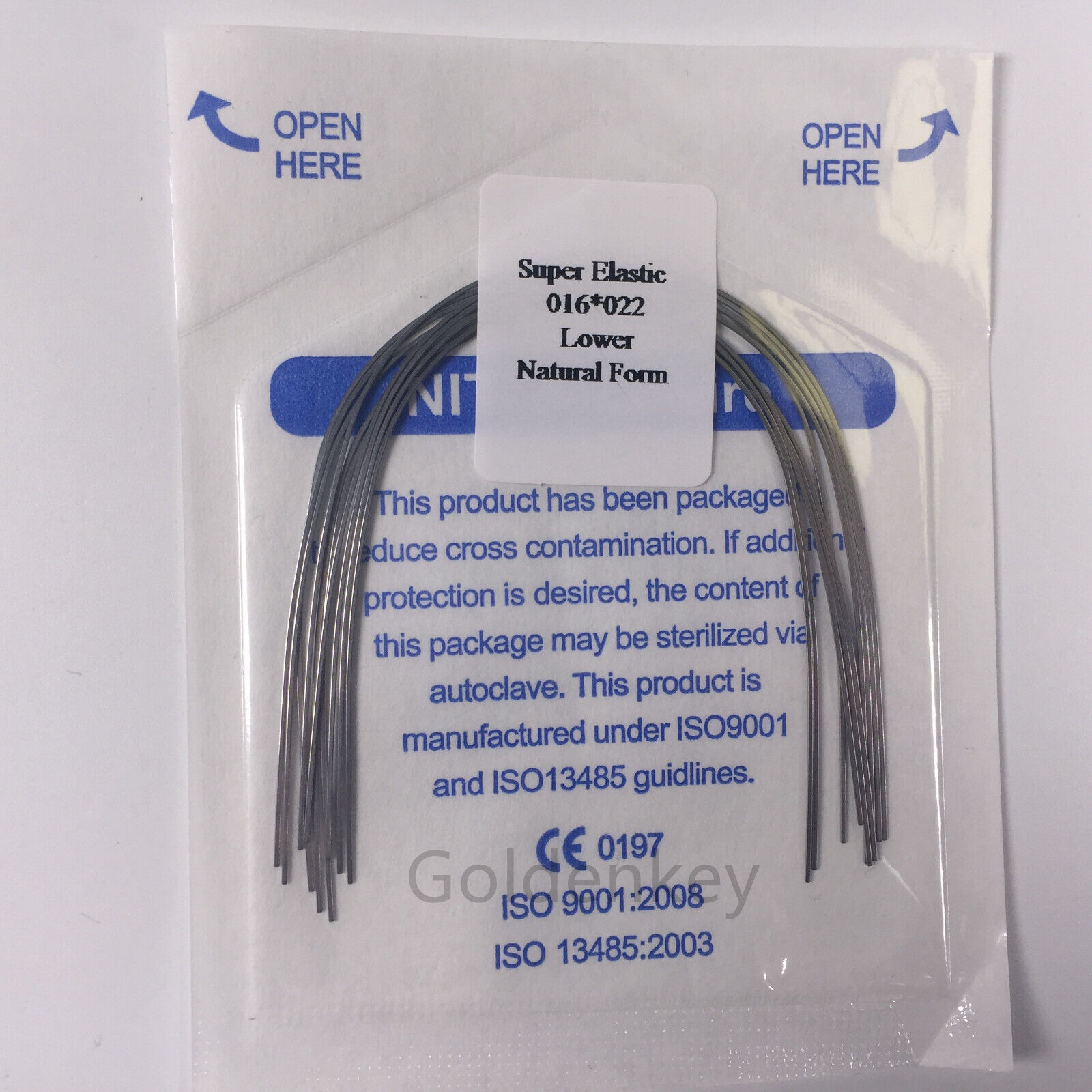 Dental Orthodontic Super Elastic Wire Niti Arch Wires Rectangular Natural Form