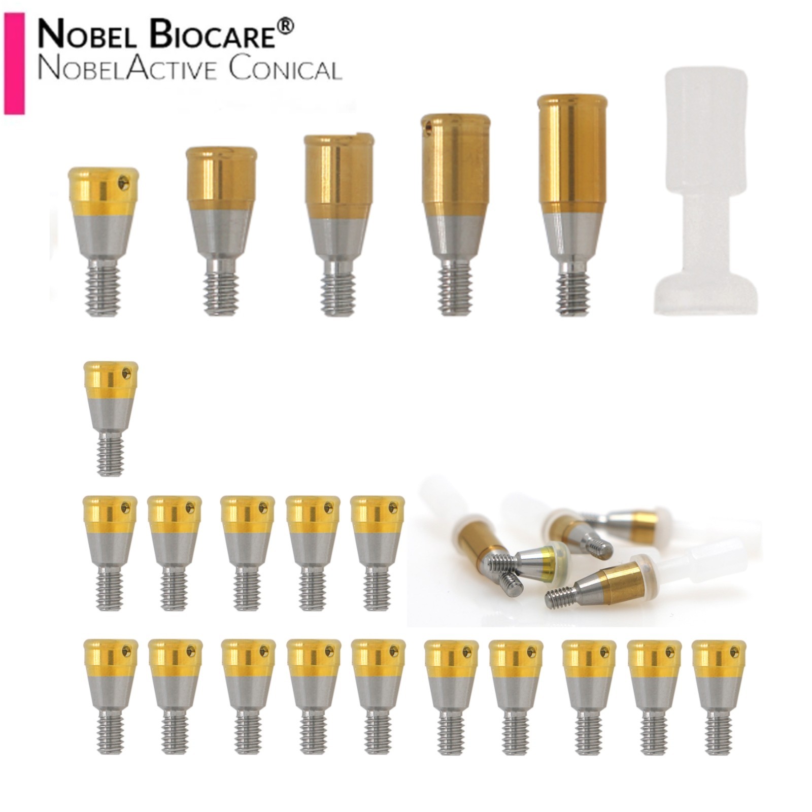 US Fit Nobel Active Locator Attachment Tapered Abutment NP/RP Conical Connection