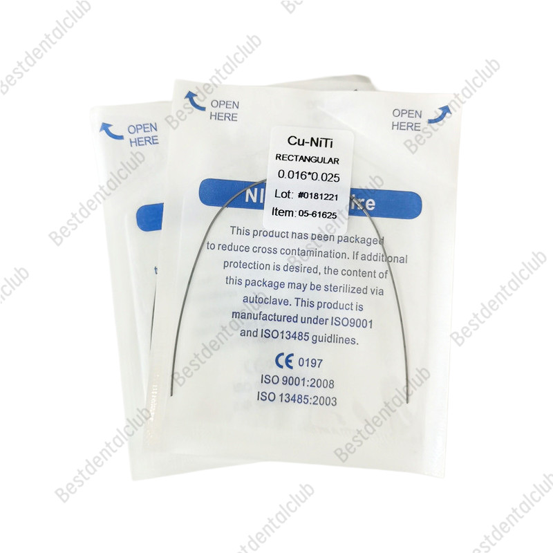 Dental Orthodontic Copper Cu-Niti Wires Rectangular Arch Wires Damon Stop