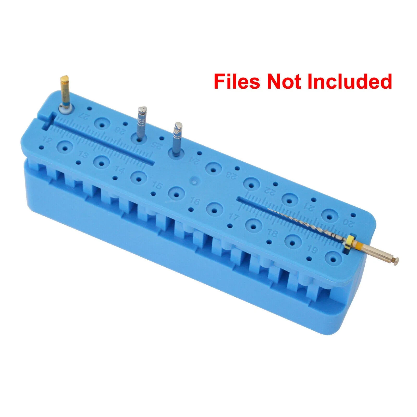 Dental Endo Files Measuring Ruler Block Endodontic Holder Box Autoclavable