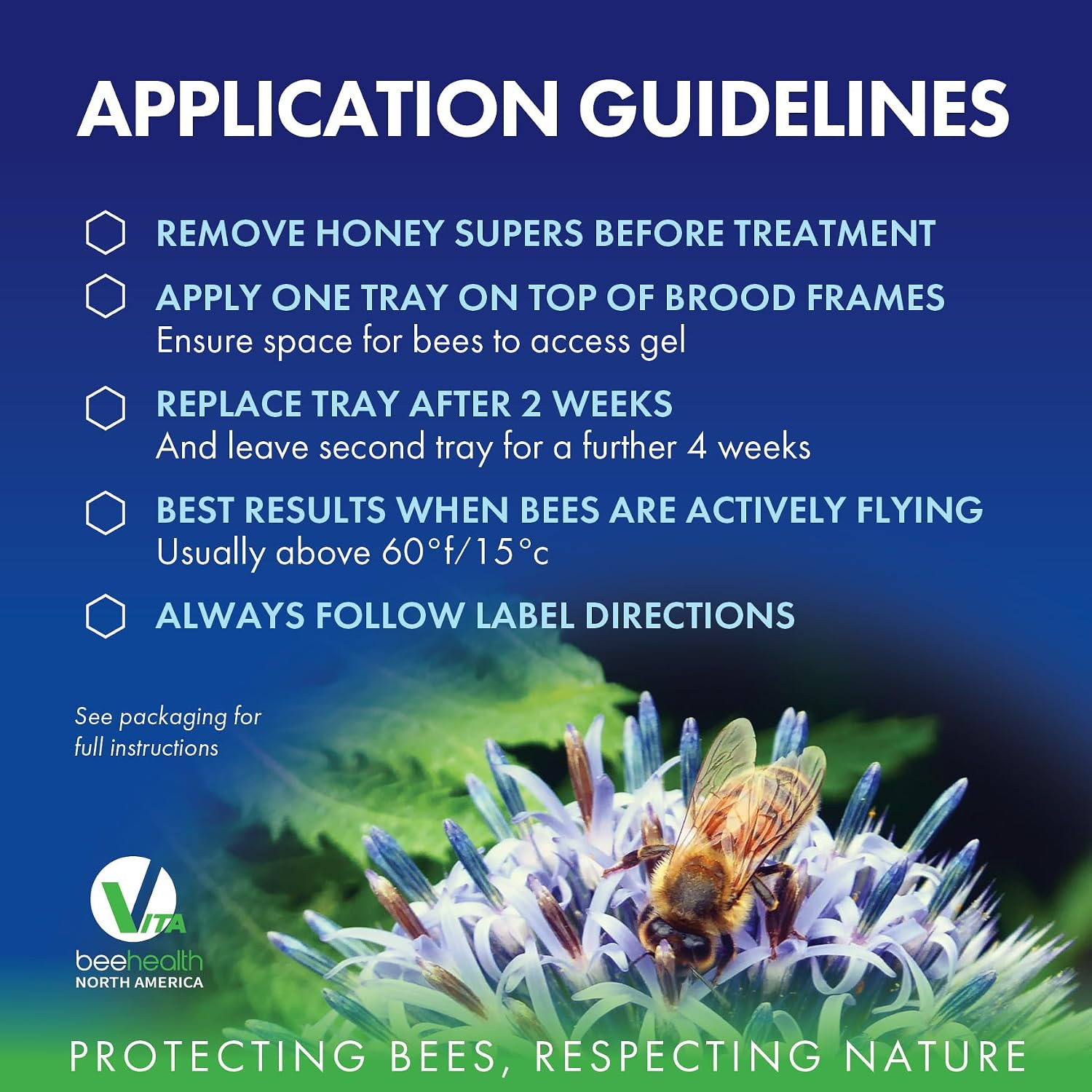 Apiguard ONE Box of Ten 50G Trays – Treatment for Bees
