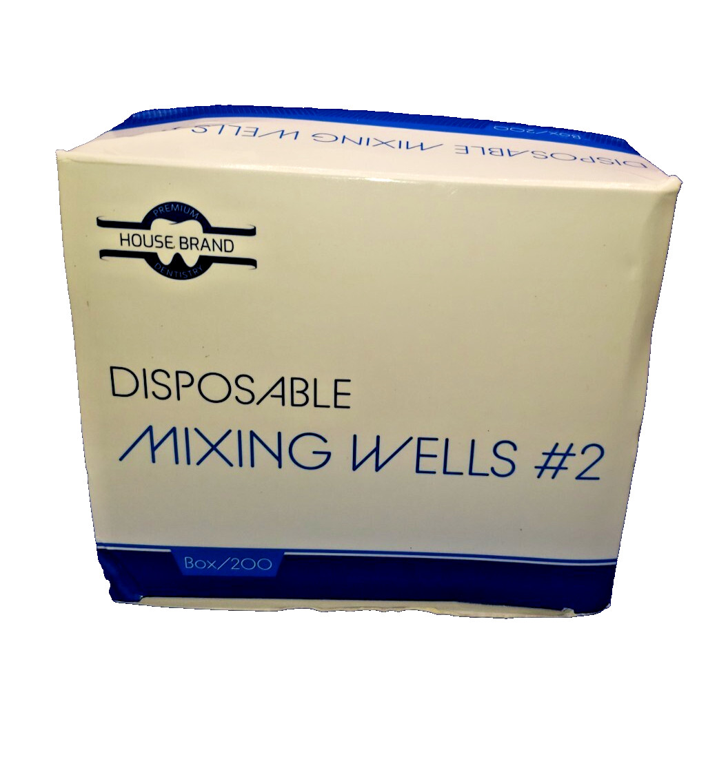 Dental Dentist Disposable Mixing Wells 2 hole 200/Box Bonding Composites