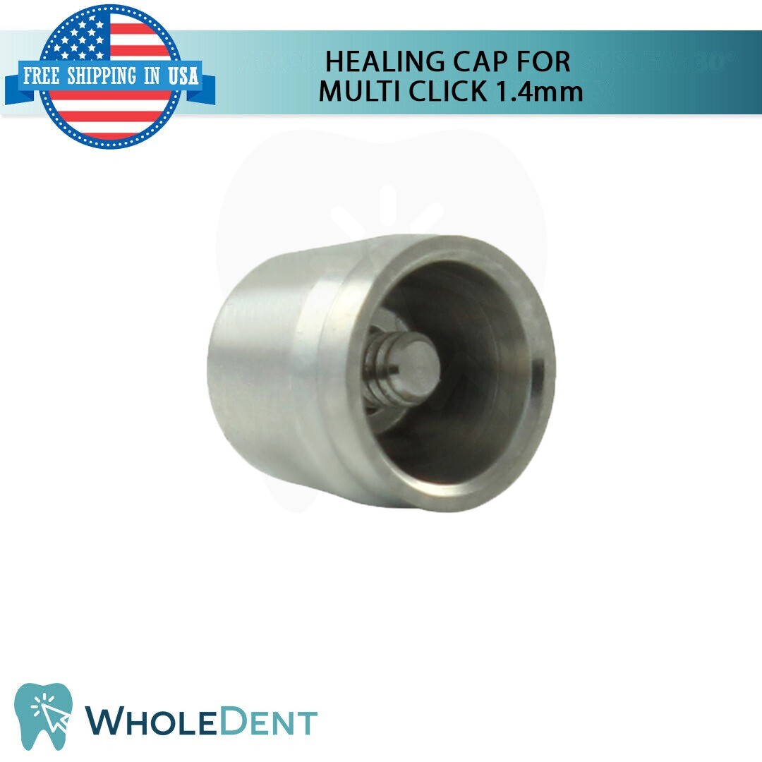 1x Dental Titanium Healing Cap Ø5.0mm Multi Unit Compatible 1.4mm Platform