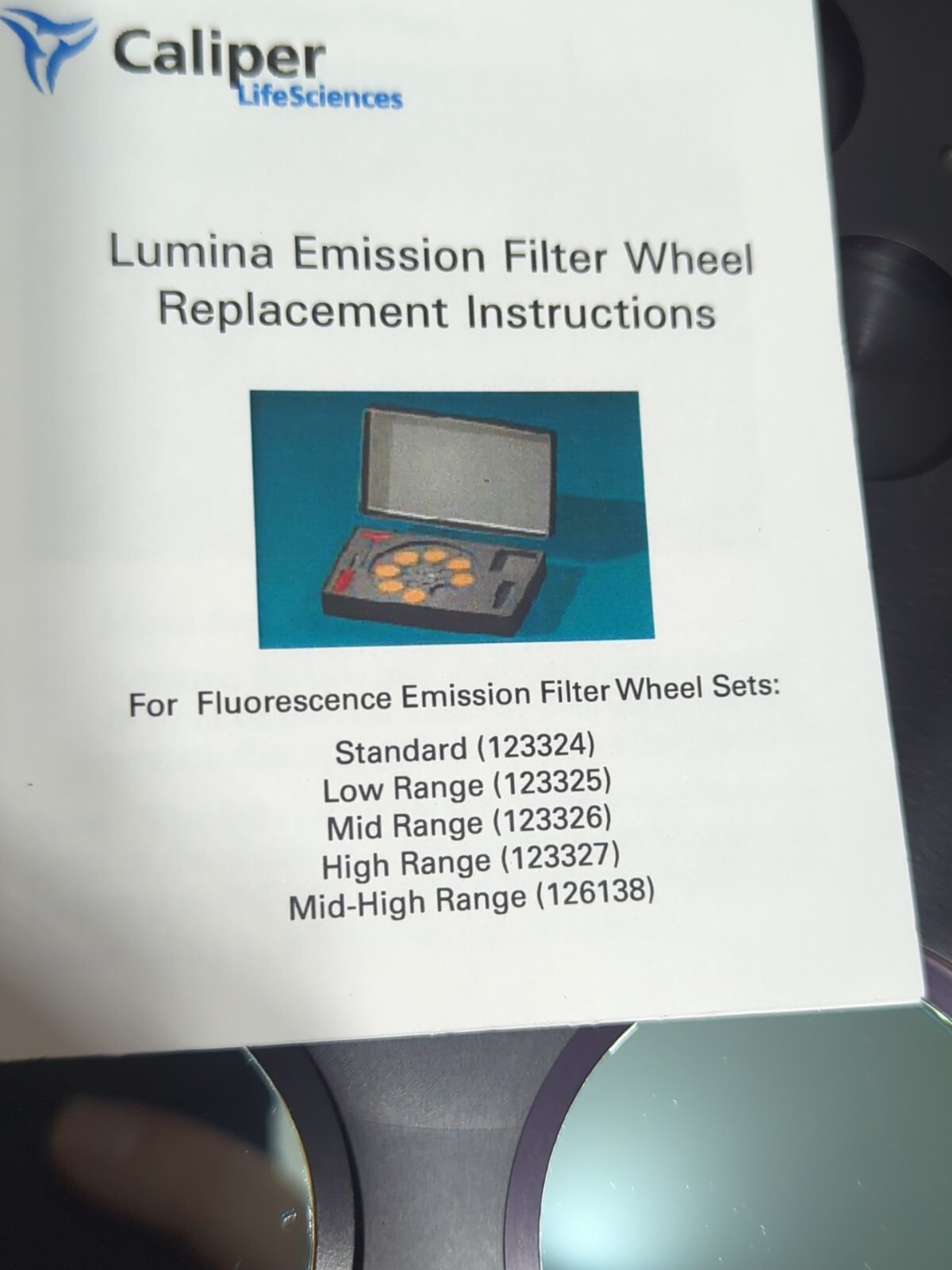 Caliper LifeSciences XFL-MR Filter Wheel, Mid Range 580-700nm