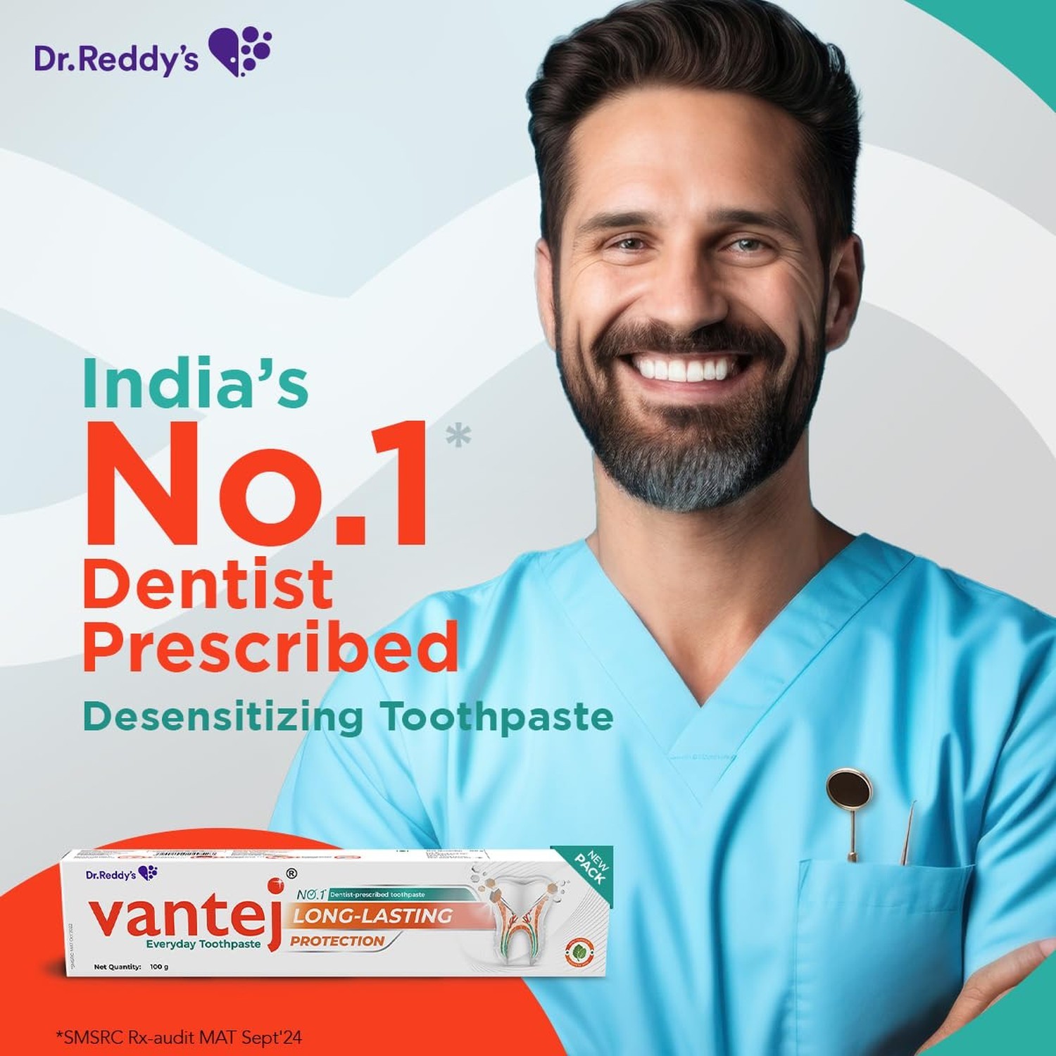 Vantej Toothpaste | Sensitivity Protection & Healing | 100 Grams | Long Lasti…