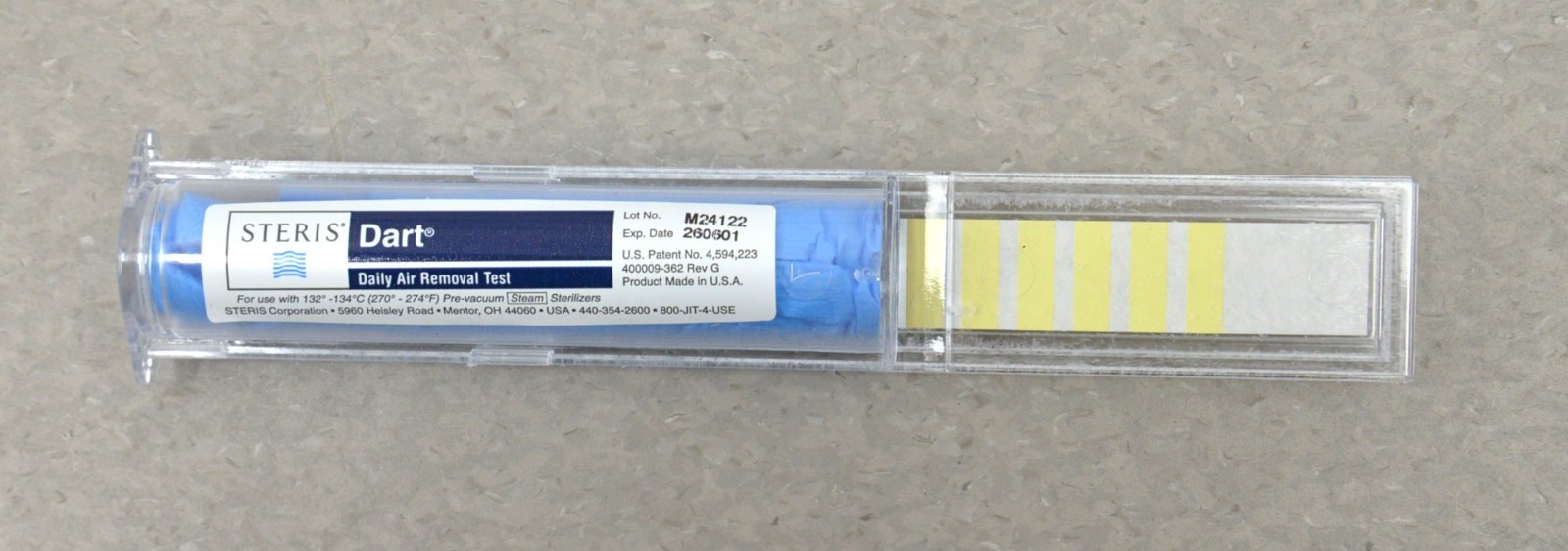 Steris NB215 Dart Daily Air Removal Test Box of 10 EXP. 2026