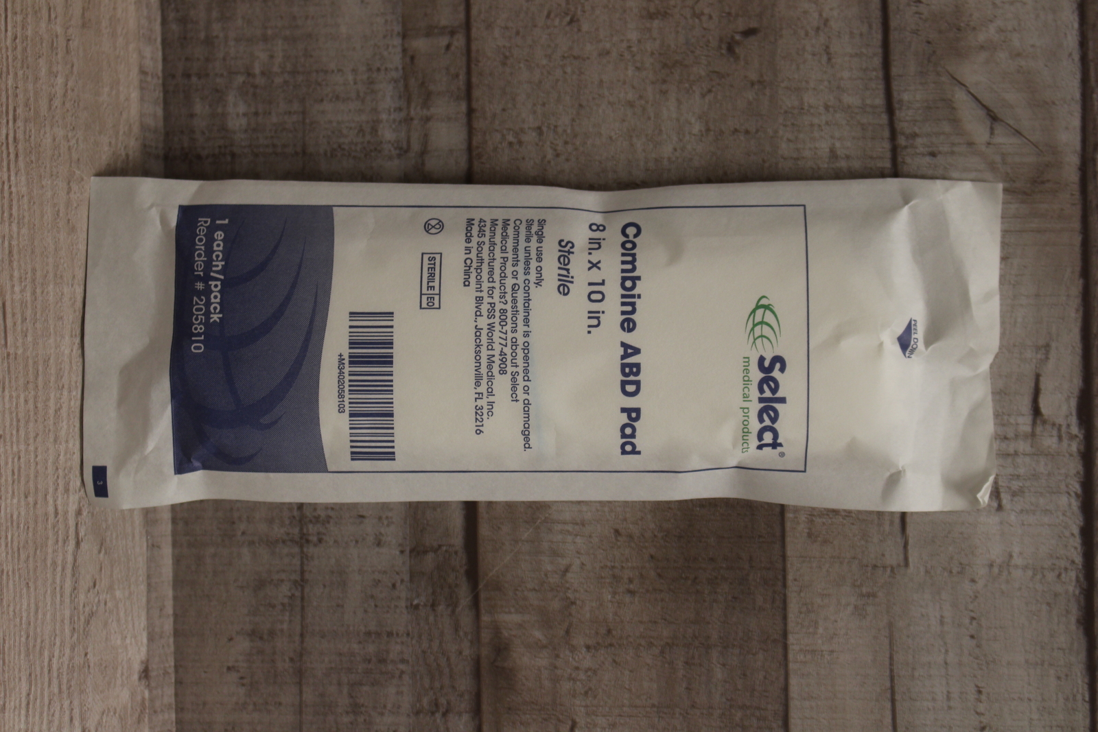 Select Medical Products Combine ABD Pad – 8″ x 10″ – Sterile – New