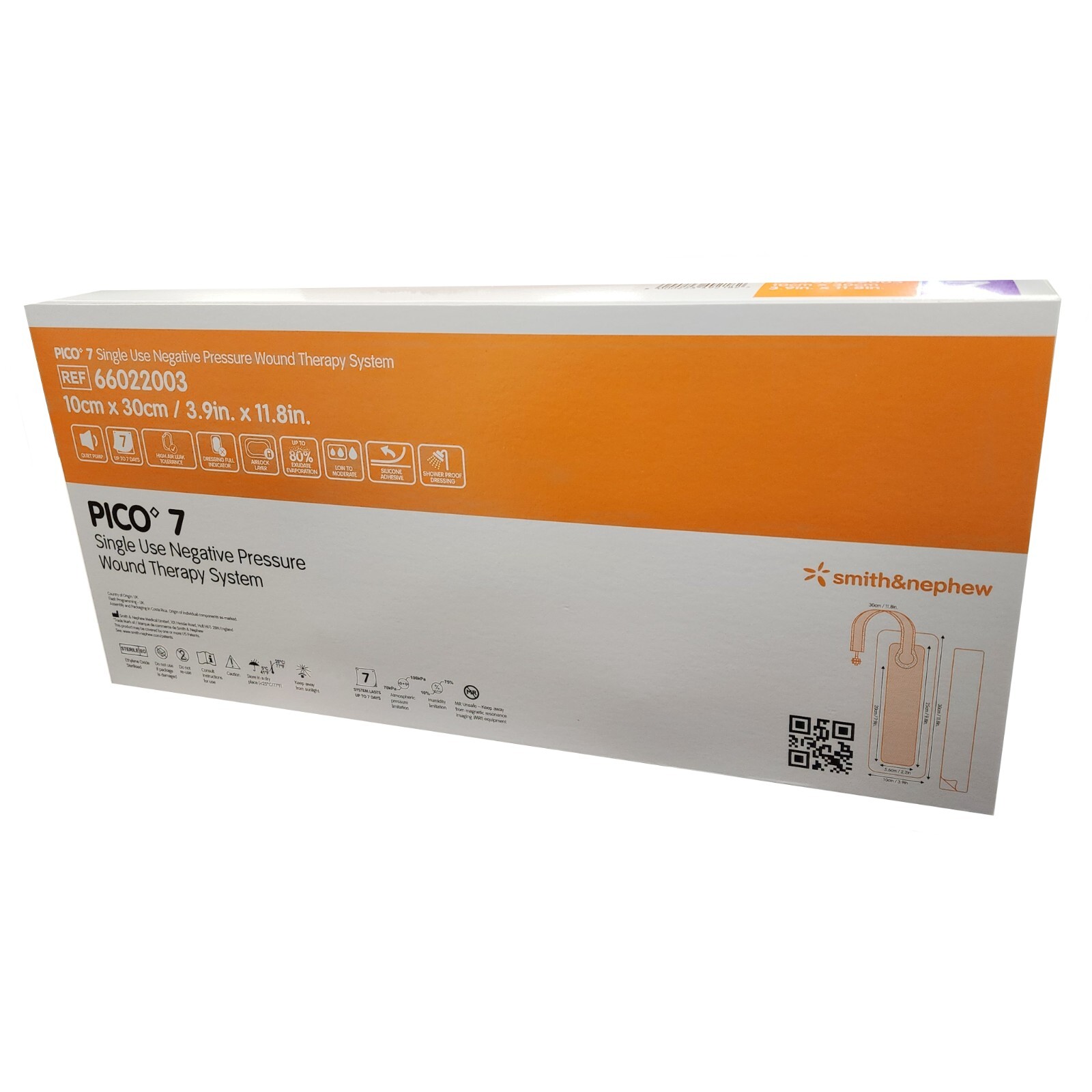 *3-Boxes* Smith & Nephew Pico 7 Wound Therapy 3.9″ x 11.8″ System 66022003