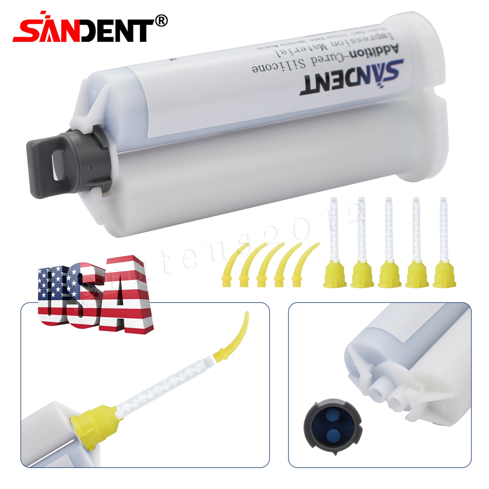 Dental MEDIUM BODY FAST SET VPS Impression Material 50ml, 1-16/Bx SANDENT