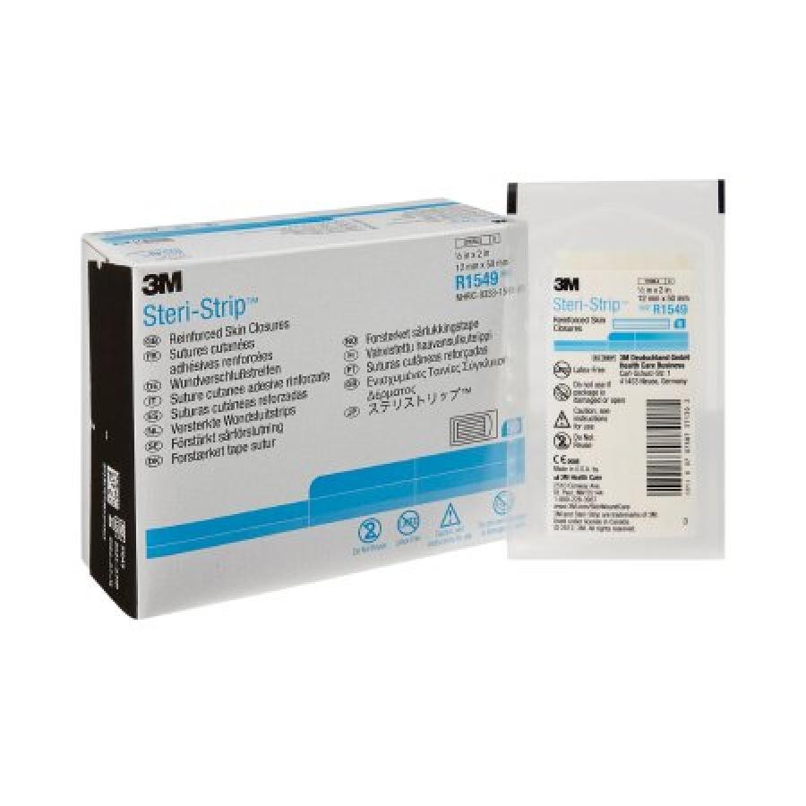 3M Steri-Strip Skin Closure Strips Material Reinforced Strip .5″x2″ 6 Strips