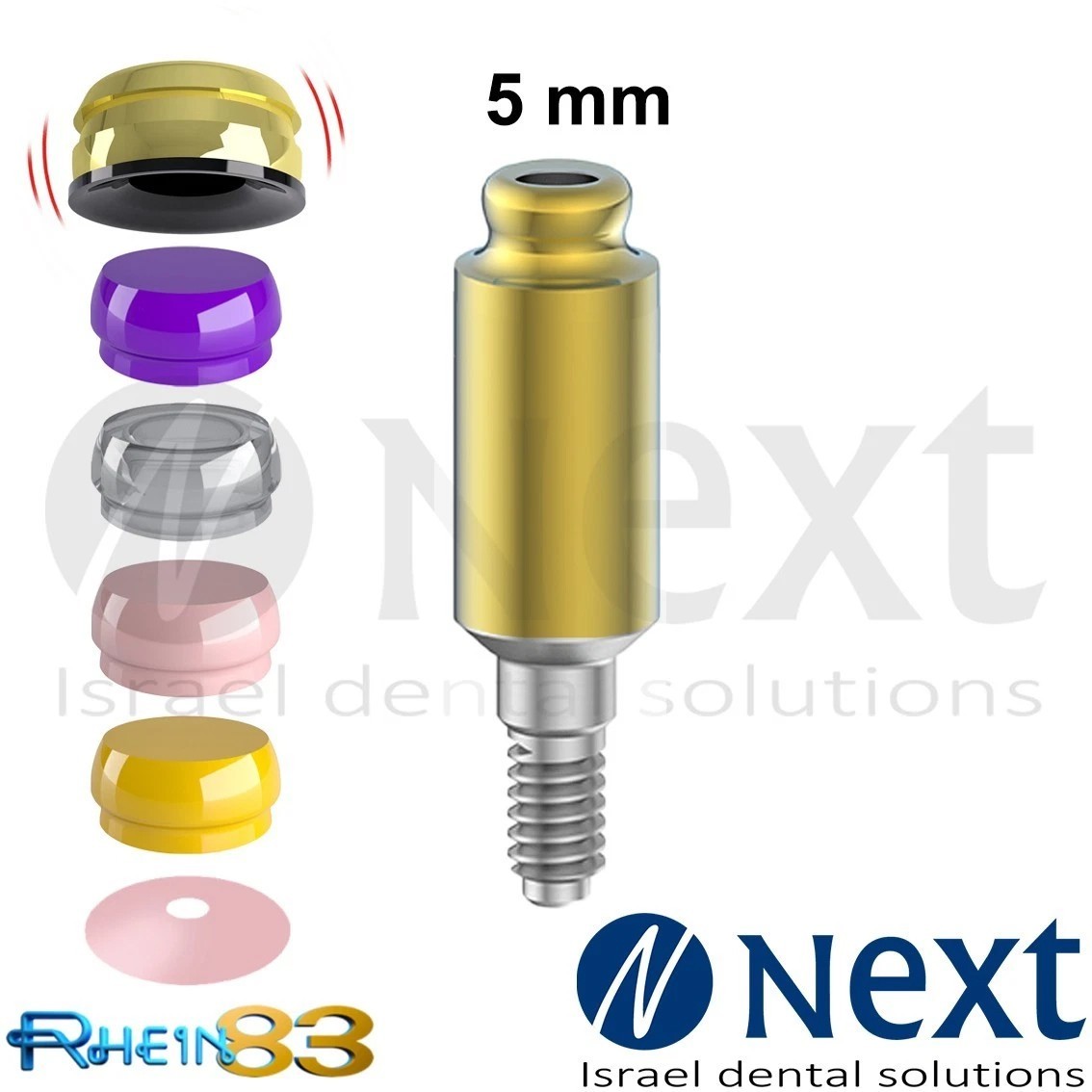 OT Equator abutment 5 mm attachment internal hex Set RHEIN83 with smart box
