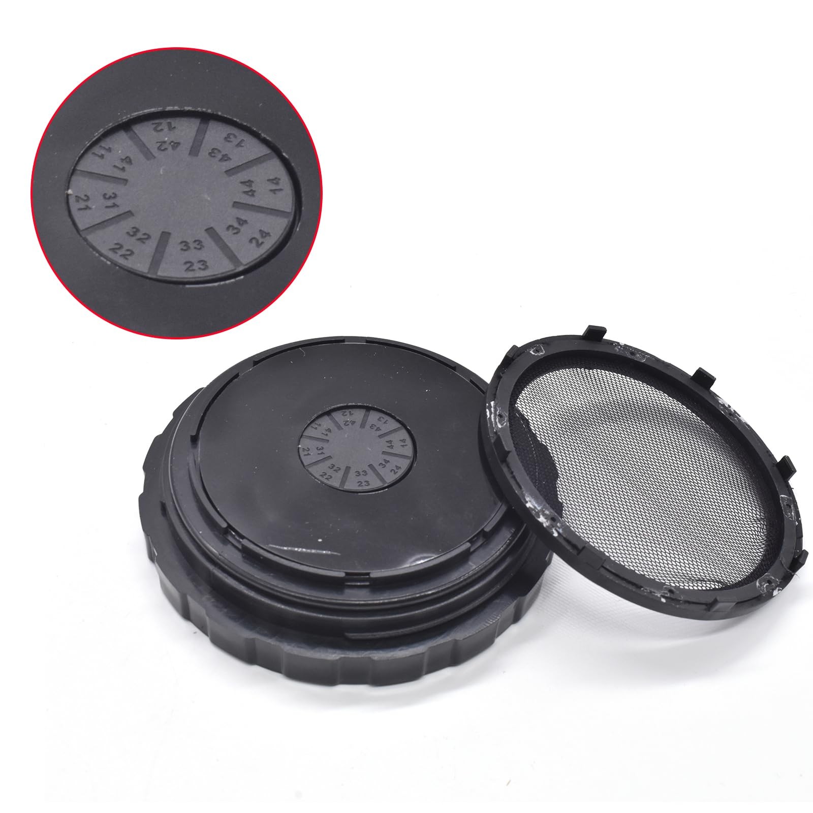 Angzhili 1 Pack Dental Veneer Processing Box, Ceramic Storage Round