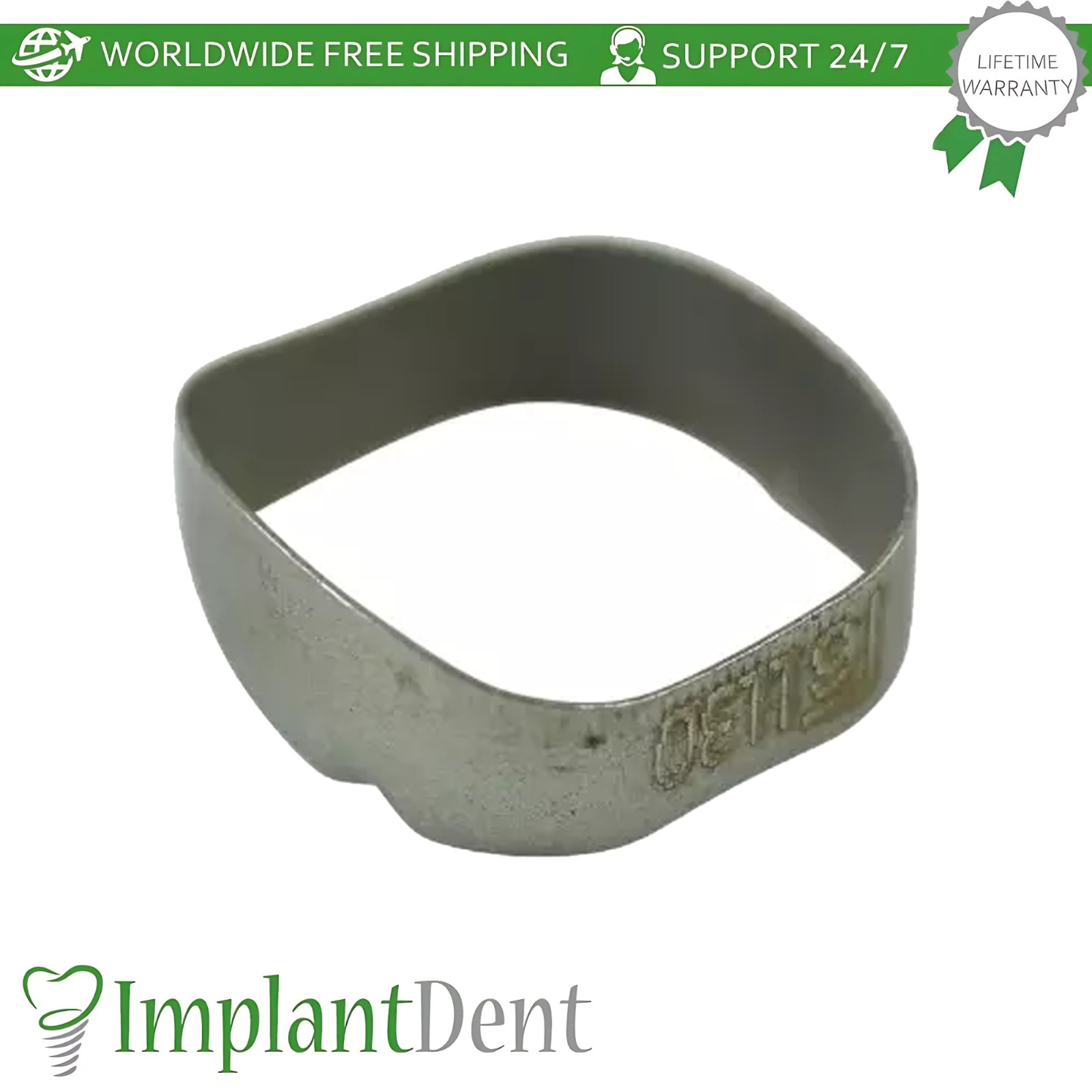 Dental Molar Standard Lower Left Bands 10pcs Stainless Steel Braces Span Ortho
