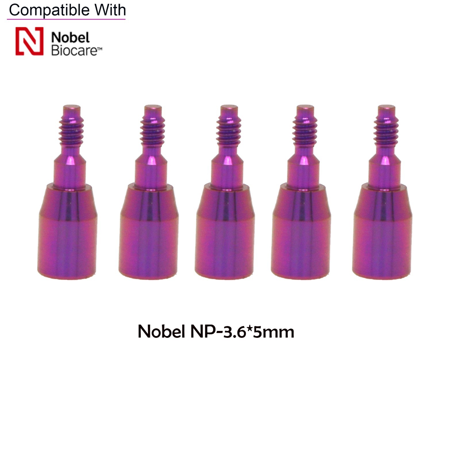 US NOB Dental Healing Cap Abutment NP ∅3.6 ∅5.0 3/5/7mm Fit Nobel Biocare Active