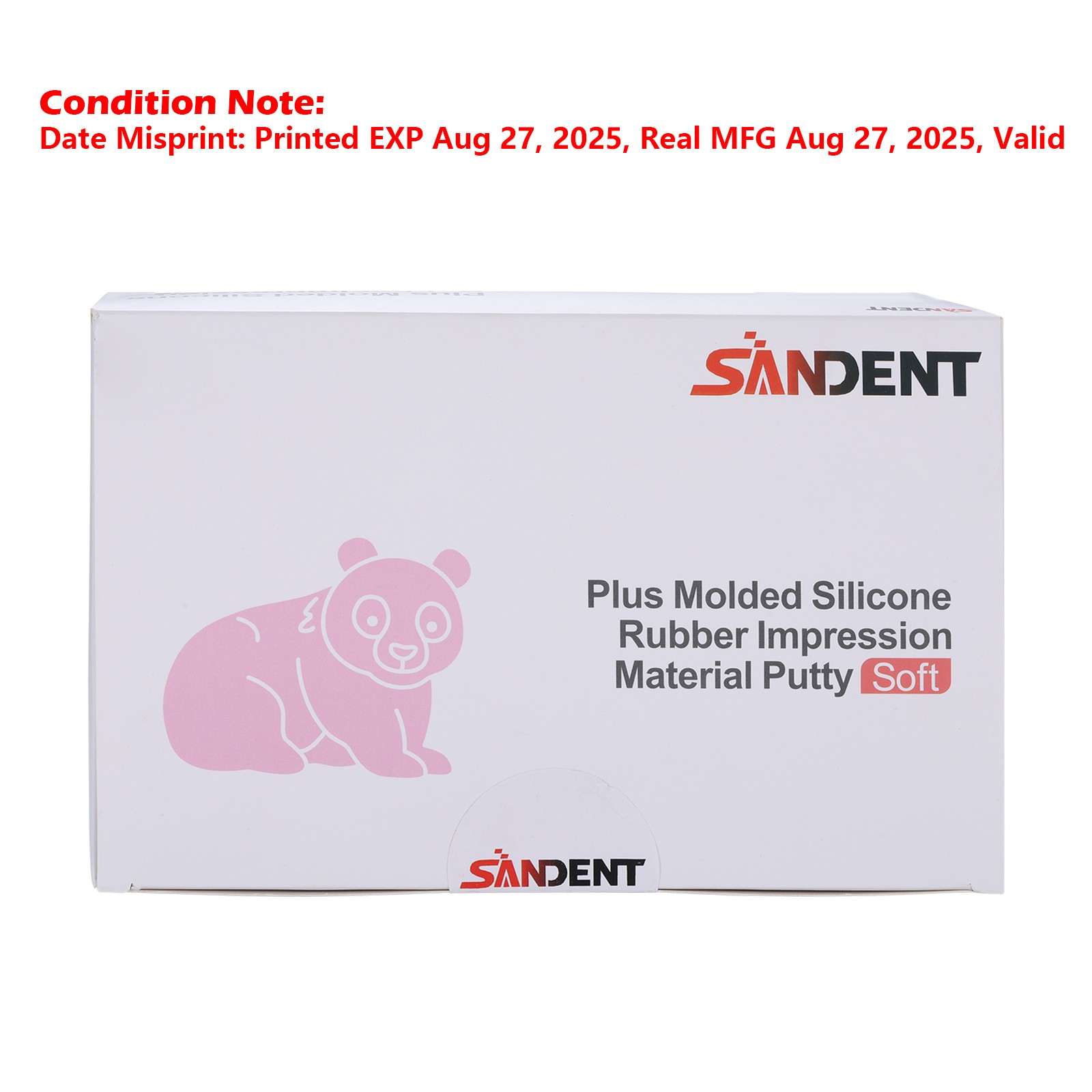 SANDENT Dental Putty Regular Set PVS VPS Impression Material 2 x 400g SALE