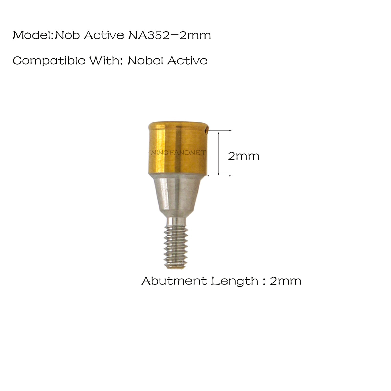 For Nobel active Implant Locator Abutment Screw 3.5mm NP