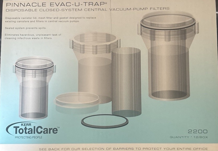 Evac-U-Trap Central Vacuum Pump Traps 2200 12/pk