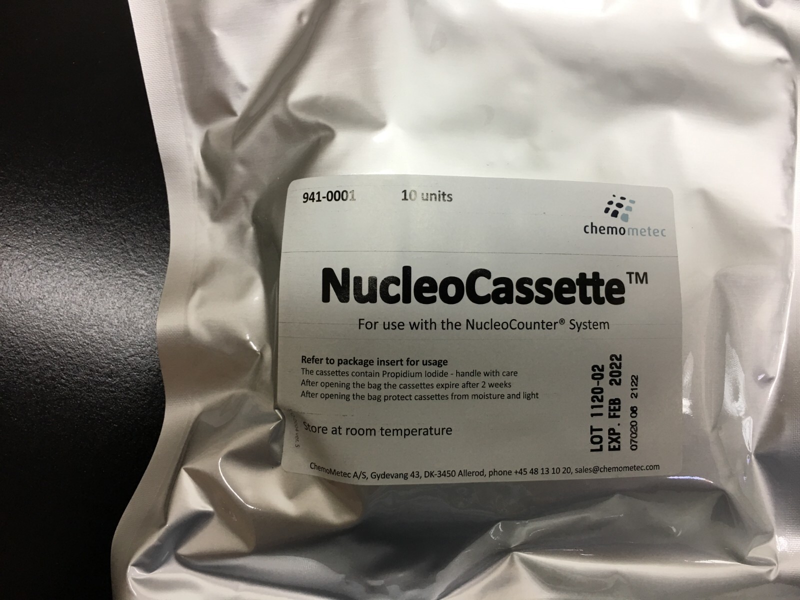 Chemometec REF 941-0002 NucleoCassette Vial Cassette 10 x 10 Units