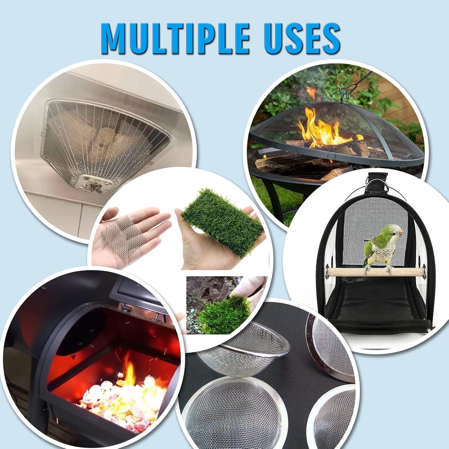 Versatile Stainless Steel Mesh 11.8″x8.2″ | Perfect for Ventilation & Filtration