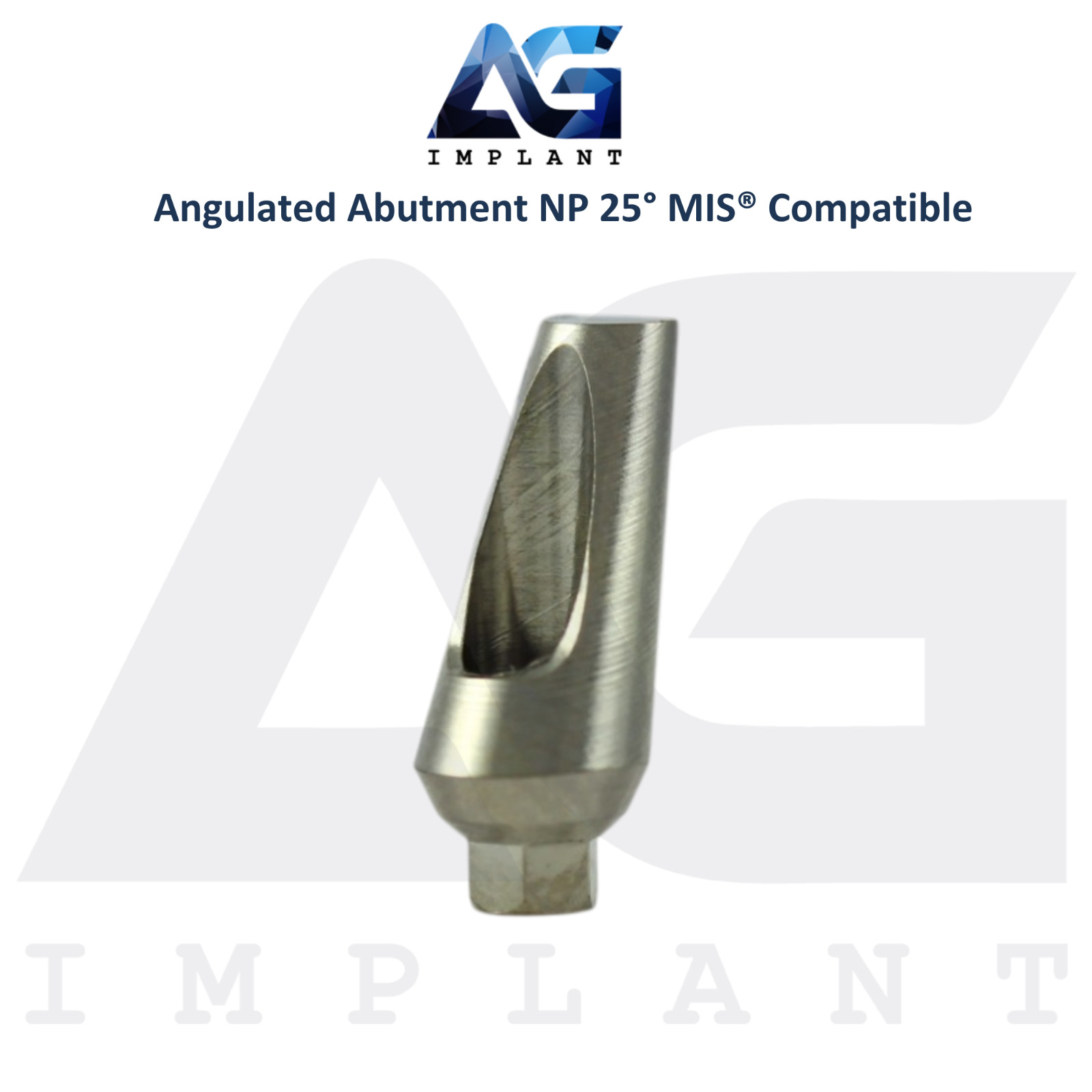 5 Angled 25° Prosthetic NP Int Hex MIS® Compatible 9.0mm Int Hex System 2.10mm