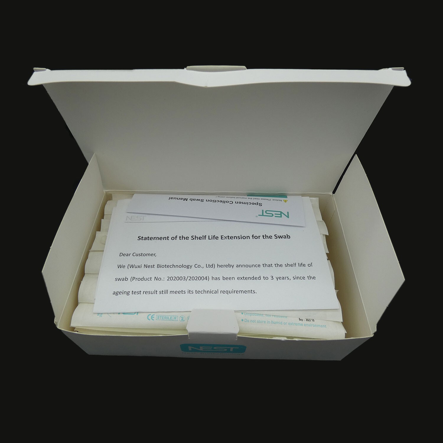 Oropharyngeal Specimen Collection Swabs – 100/Pack – 5 Pack – 500 swabs