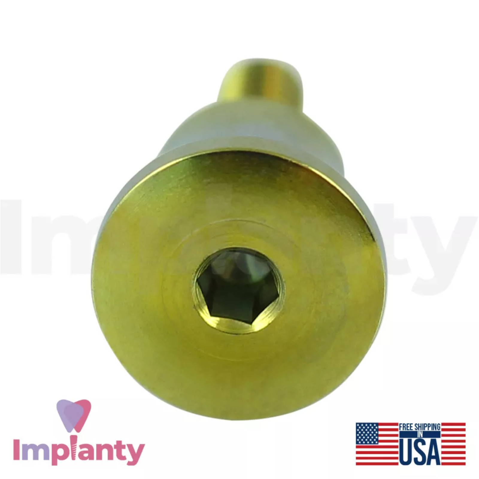 5x GDT Concave Anatomic Dental Healing Cap WP Ø5.5mm Titanium Int Hex 2.42mm