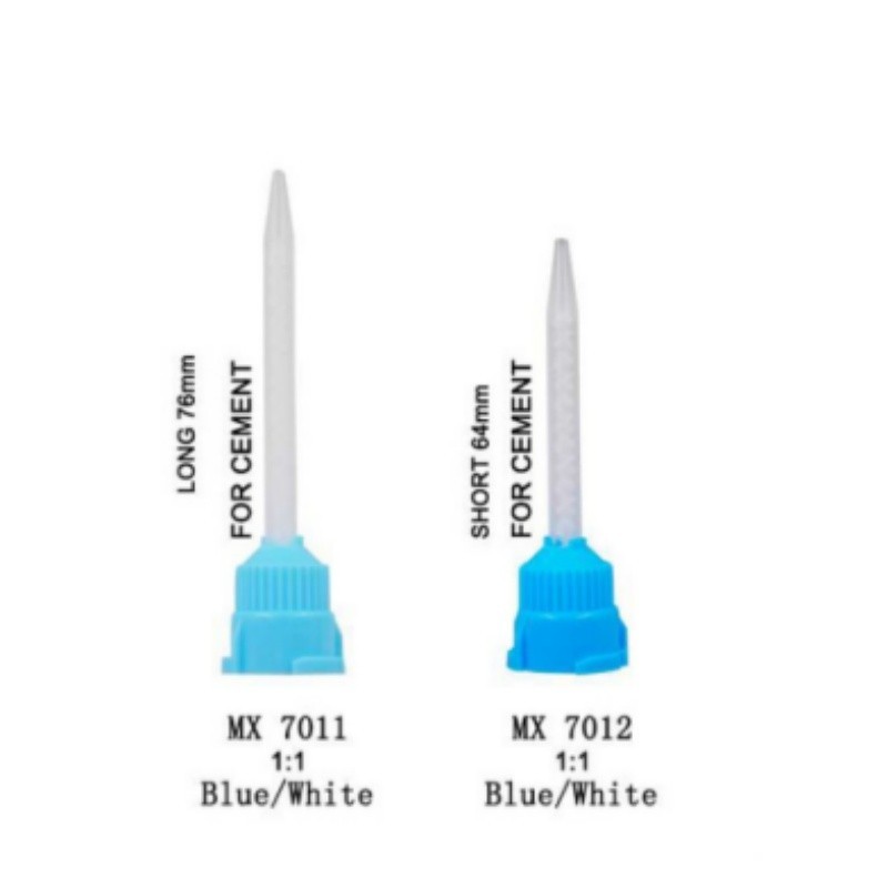 100 Pcs Dental Silicone Mixing Mixing Head Rubber Conveying Disposable Nozzle US