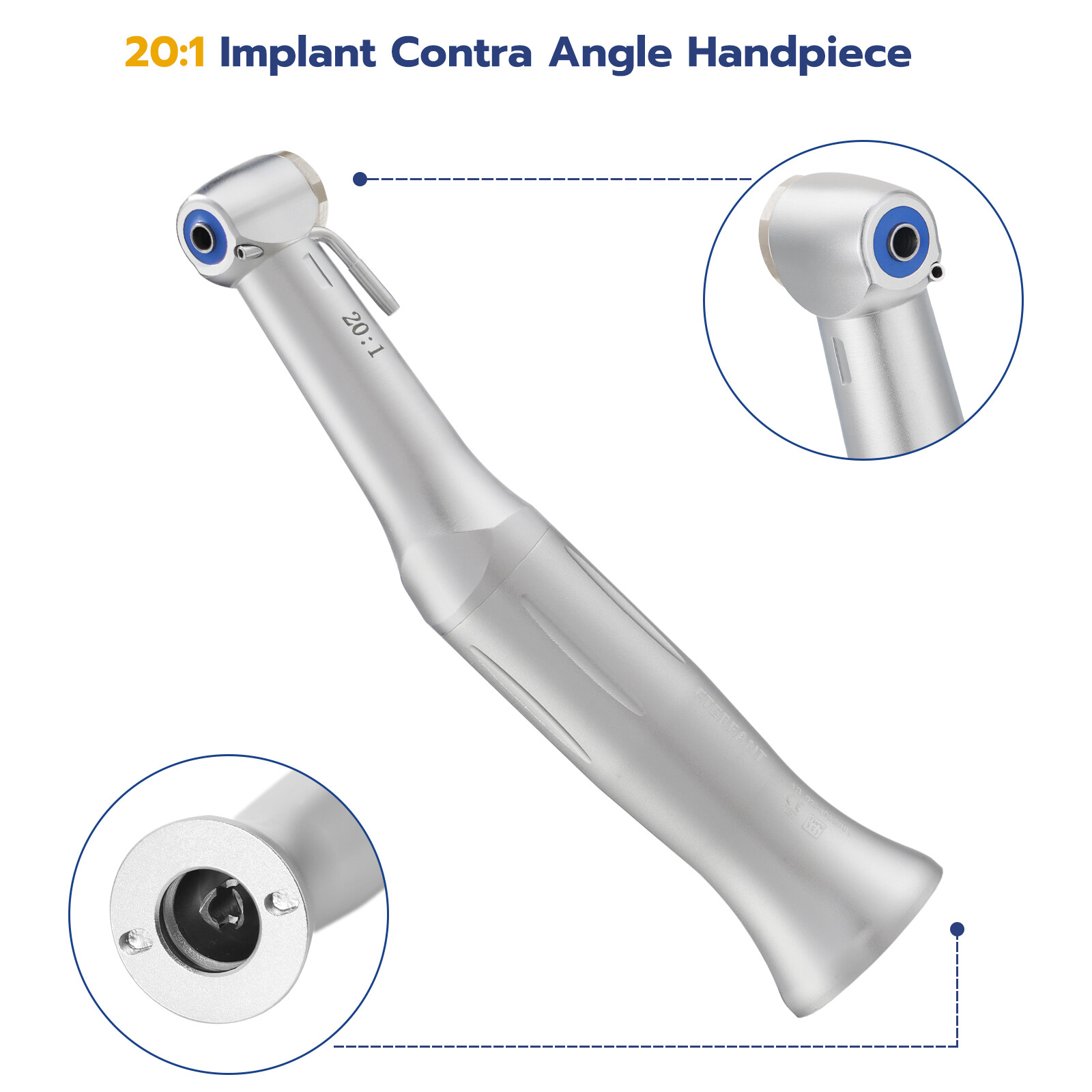 Dental Monitor Osseointegration RFA Inplant Test Unit/20:1 Implant Handpiece