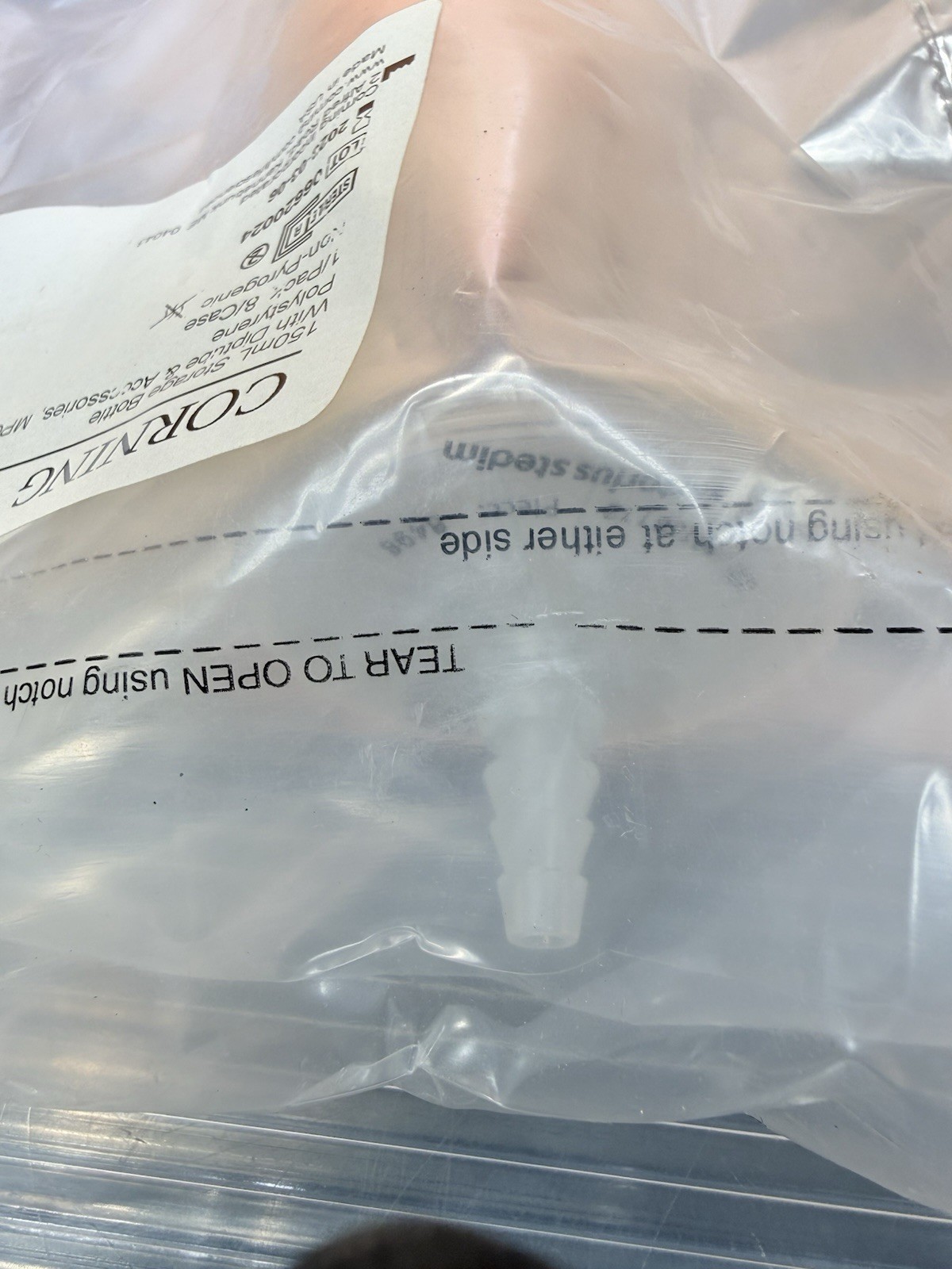 1 Corning 11651 150 mL Easy Grip Polystyrene Storage Bottles diptube Midisar BV