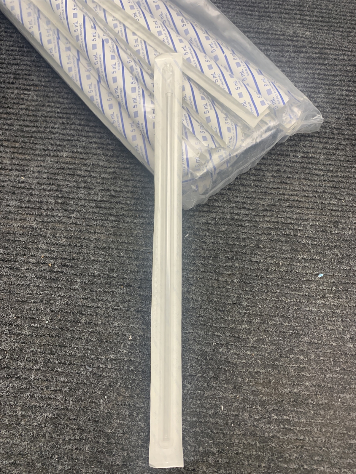 New Lot of 45 KIMBLE 5ML Plastic Pipets 56970-5