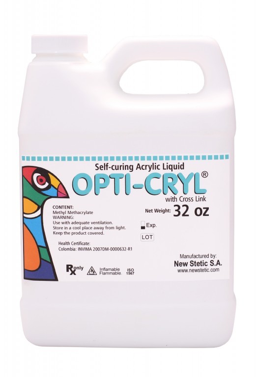 OPTI-CRYL Self Curing Monomer Only 32oz/Quarter New Stetic 100248