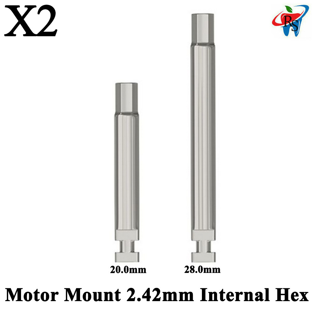 2 pcs Dental Motor Mount Driver For 2.42mm Internal Hex Surg ical Tools Set