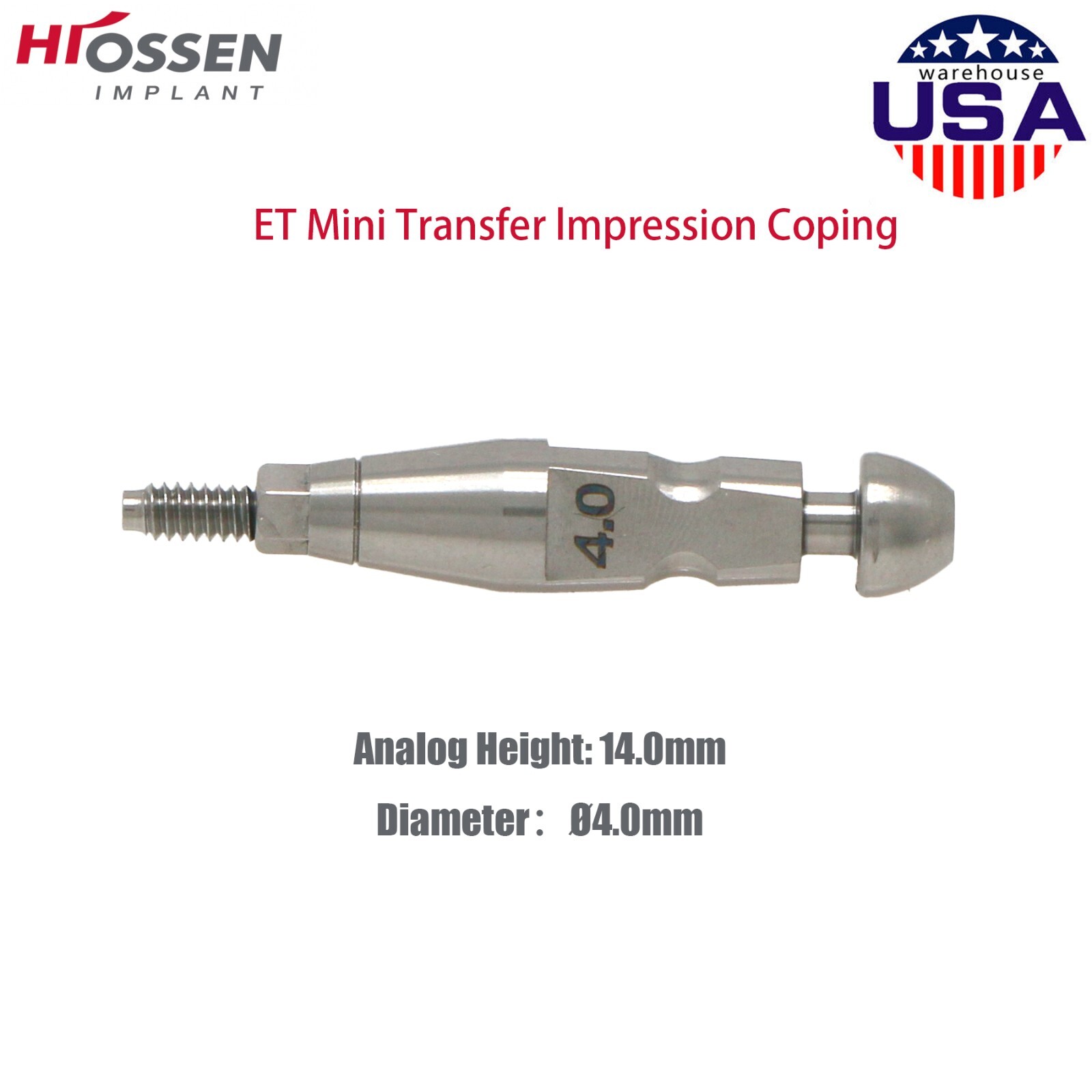 US Fits Hiossen Osstem ET Healing Abutments/Locator/Impression Caps Coping M/R