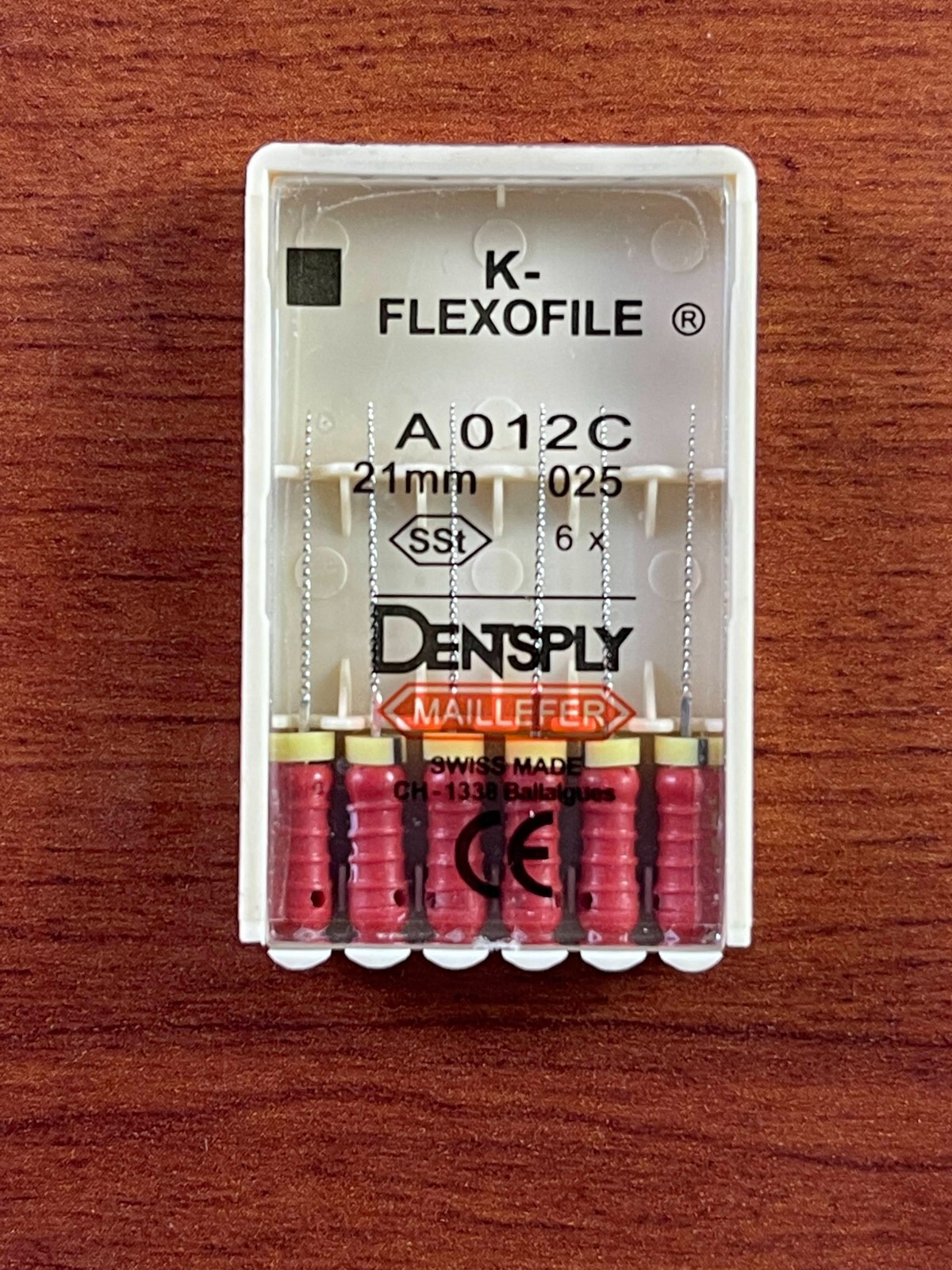 Dentsply Dental Flexo files 21mm stainless steel 6-files per blister