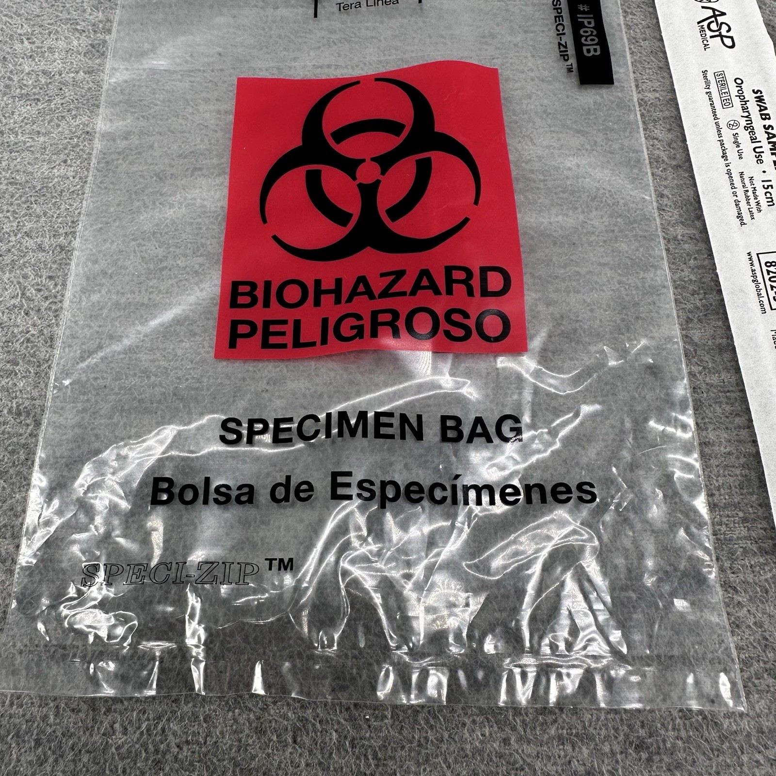 SPECI-ZIP – Collection Kits Swab with Biohazard Bags