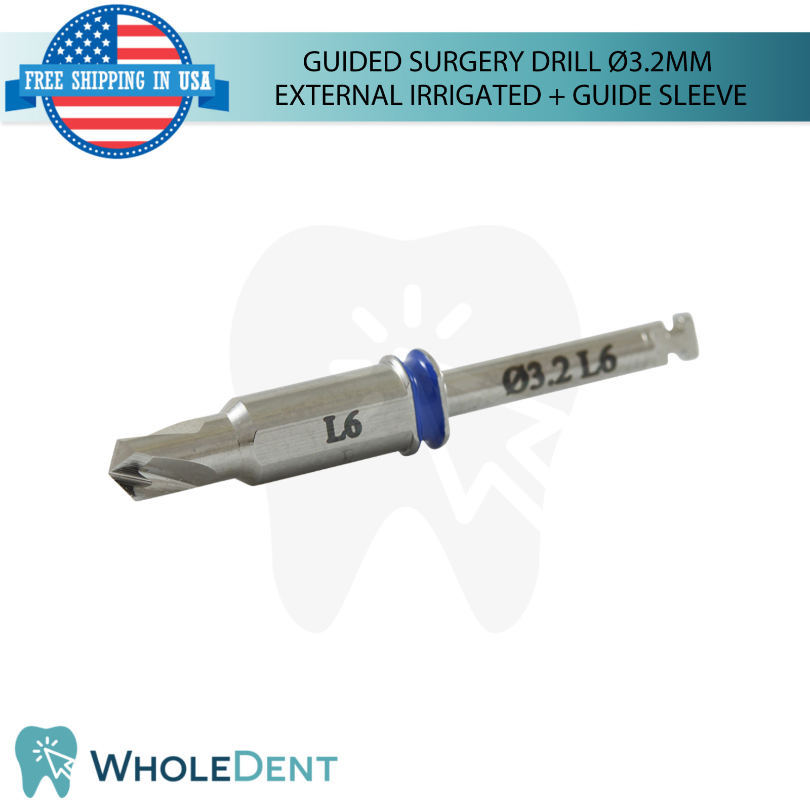 Guided Stopper Drill Ø3.2mm External Irrigated Guide Sleeve Depth Marking Tool