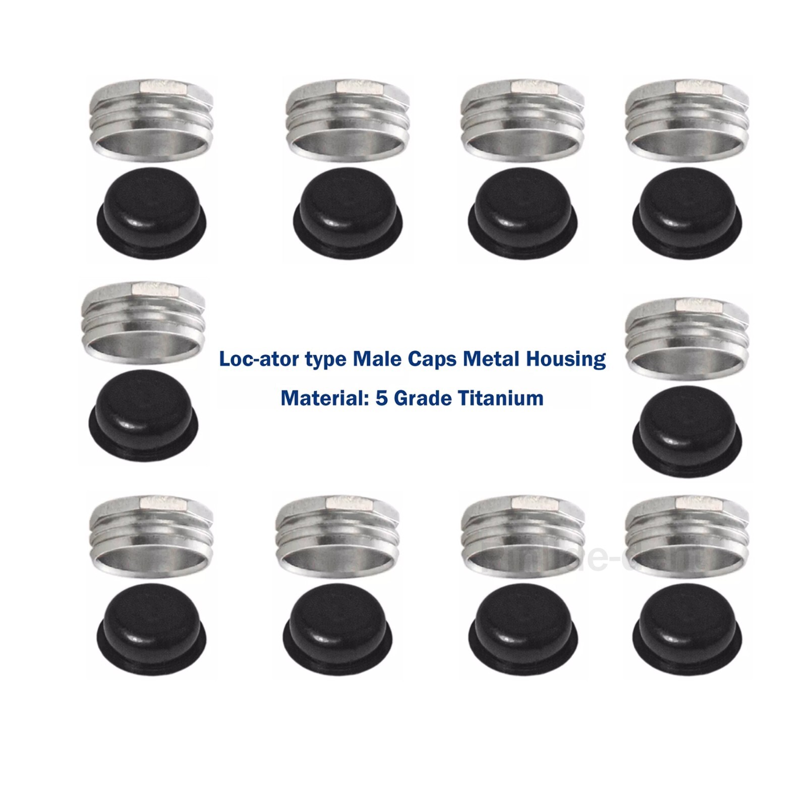 10Pcs Dental Locator Overdenture Abutments Retention Caps For Implant Inserts