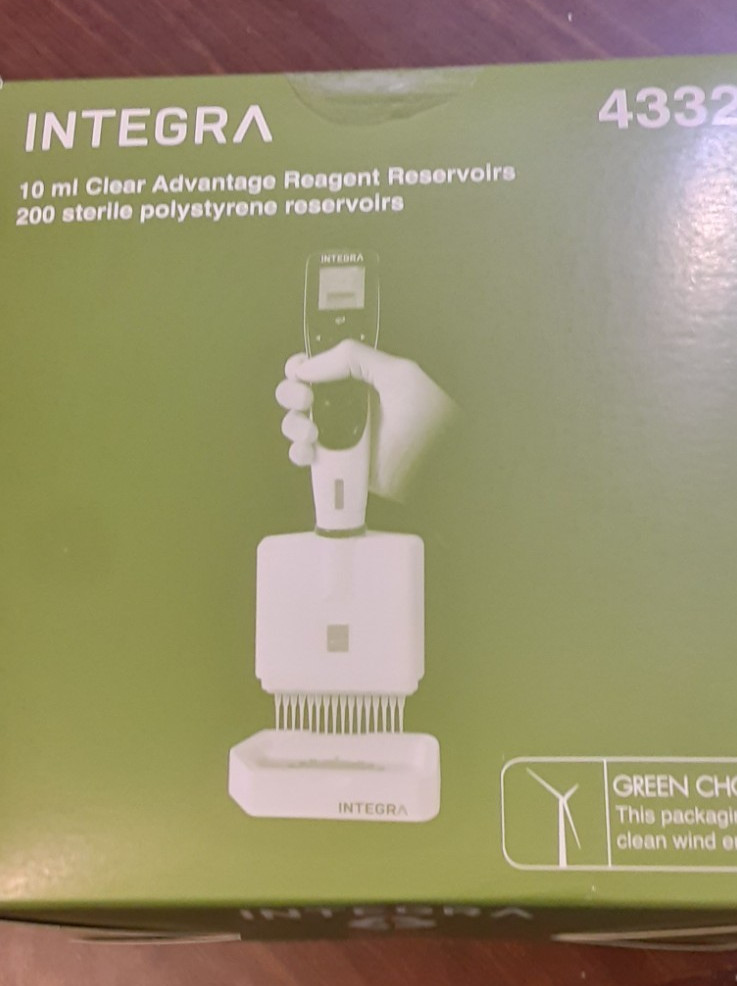 Integra 10ml/clear/sterile/ Reagent Reservoir (200)(4 boxes of 50) 4332
