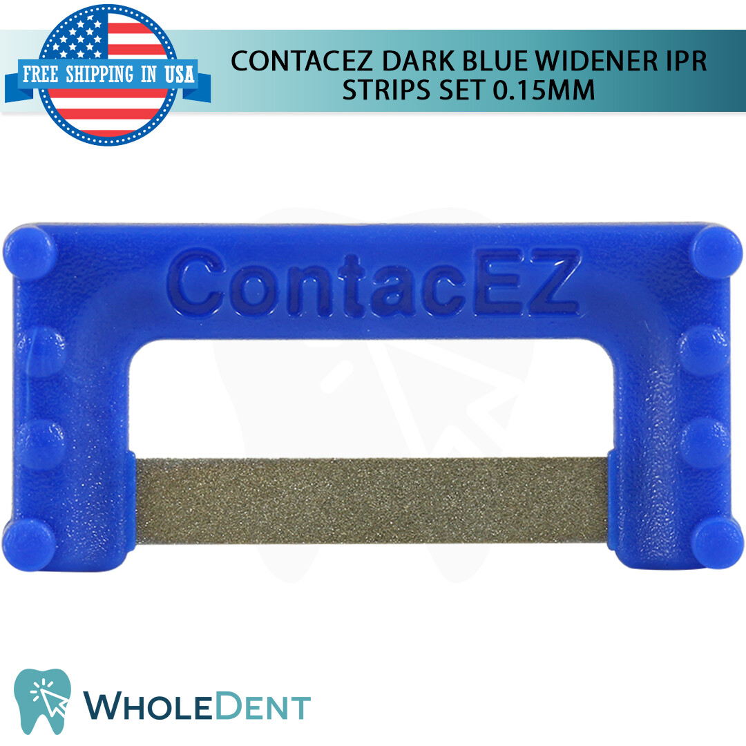ContacEZ Dark Blue Widener IPR 8 Strips Orthodontic Interproximal Reduction