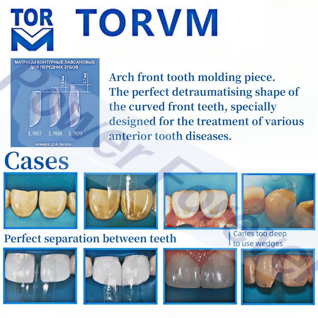 SML Dental Clear Matrix TOR VM Anterior Matrices Bow BT Bioclear Black Triangle