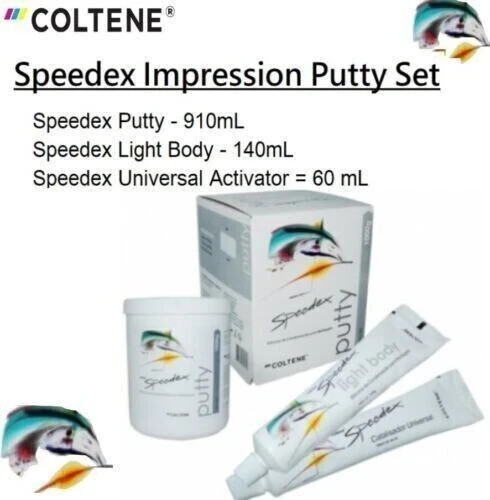 Dental COLTENE SPEEDEX C Silicon Rubber Base Impression Material Putty Intro Kit