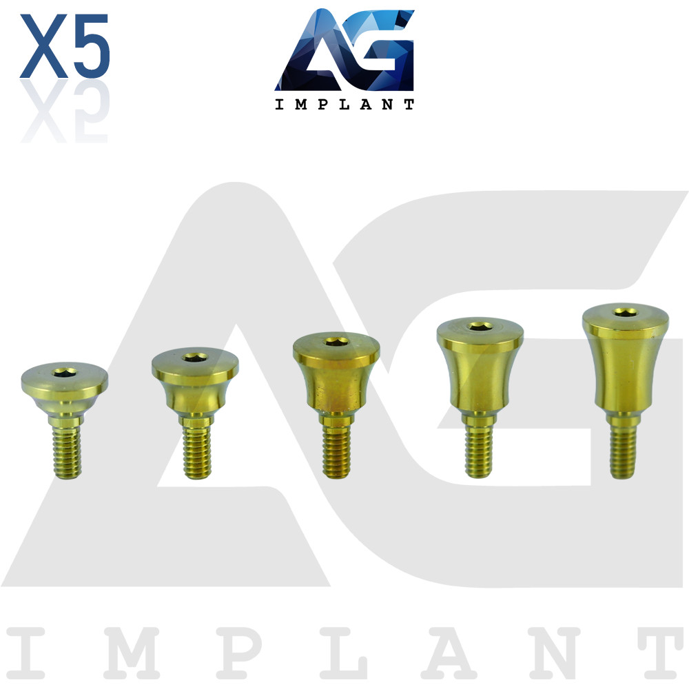 x5 Wide Concave Anatomic System Healing Cap Ø5.5 Dental With Screw Hexagon 2.42