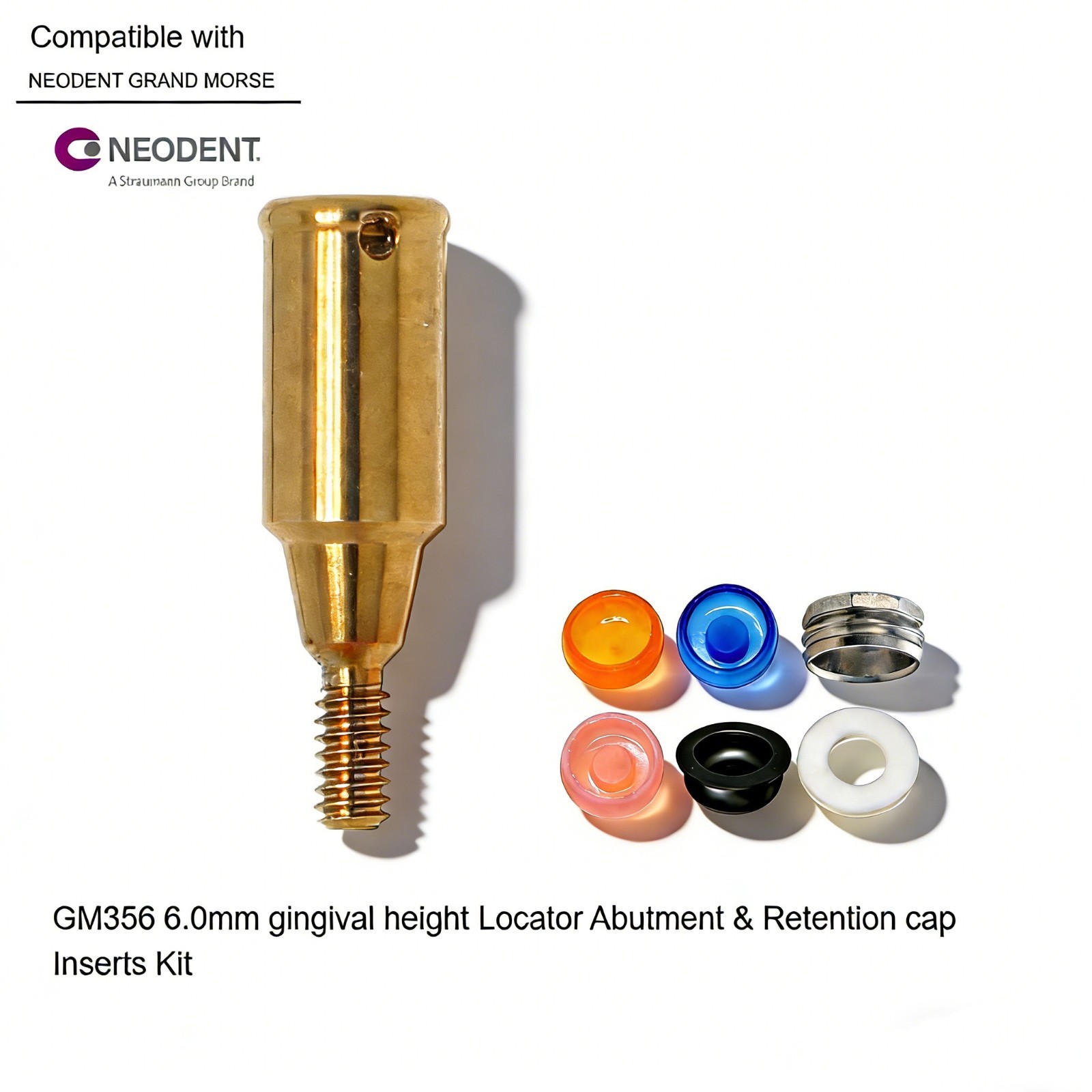 Zest LOCATOR Anchor Abutment Fit Neodent GM All Platform Overdenture Attachment