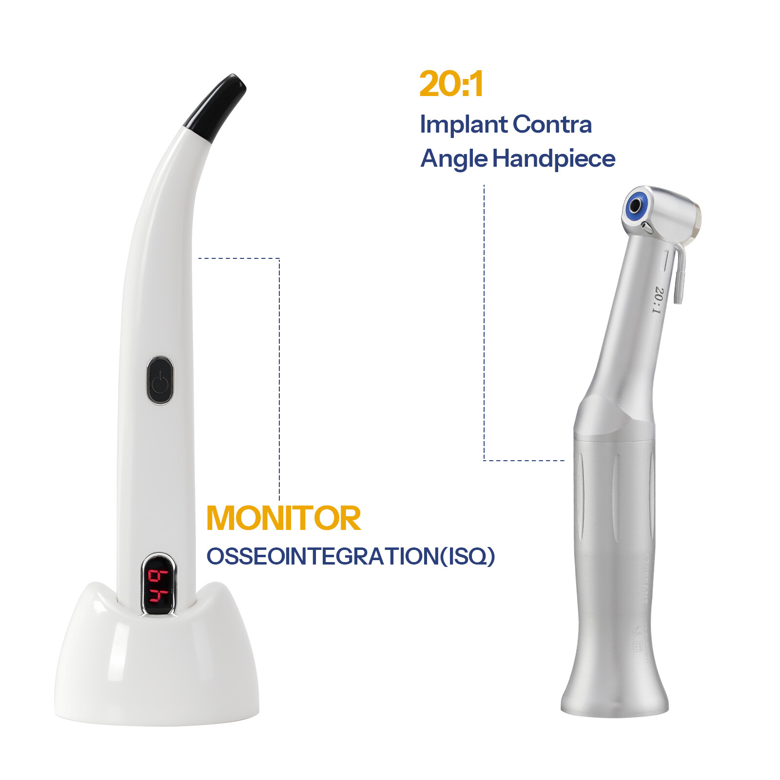 Dental Monitor Osseointegration RFA Inplant Test Unit/20:1 Implant Handpiece