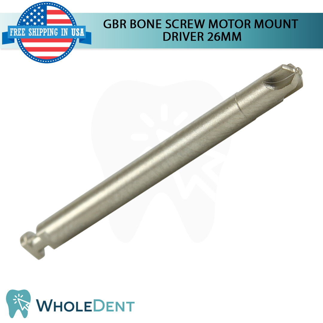 GBR System Bone Regeneration Screw Tack Motor Mount Driver 26mm, Dental Implant