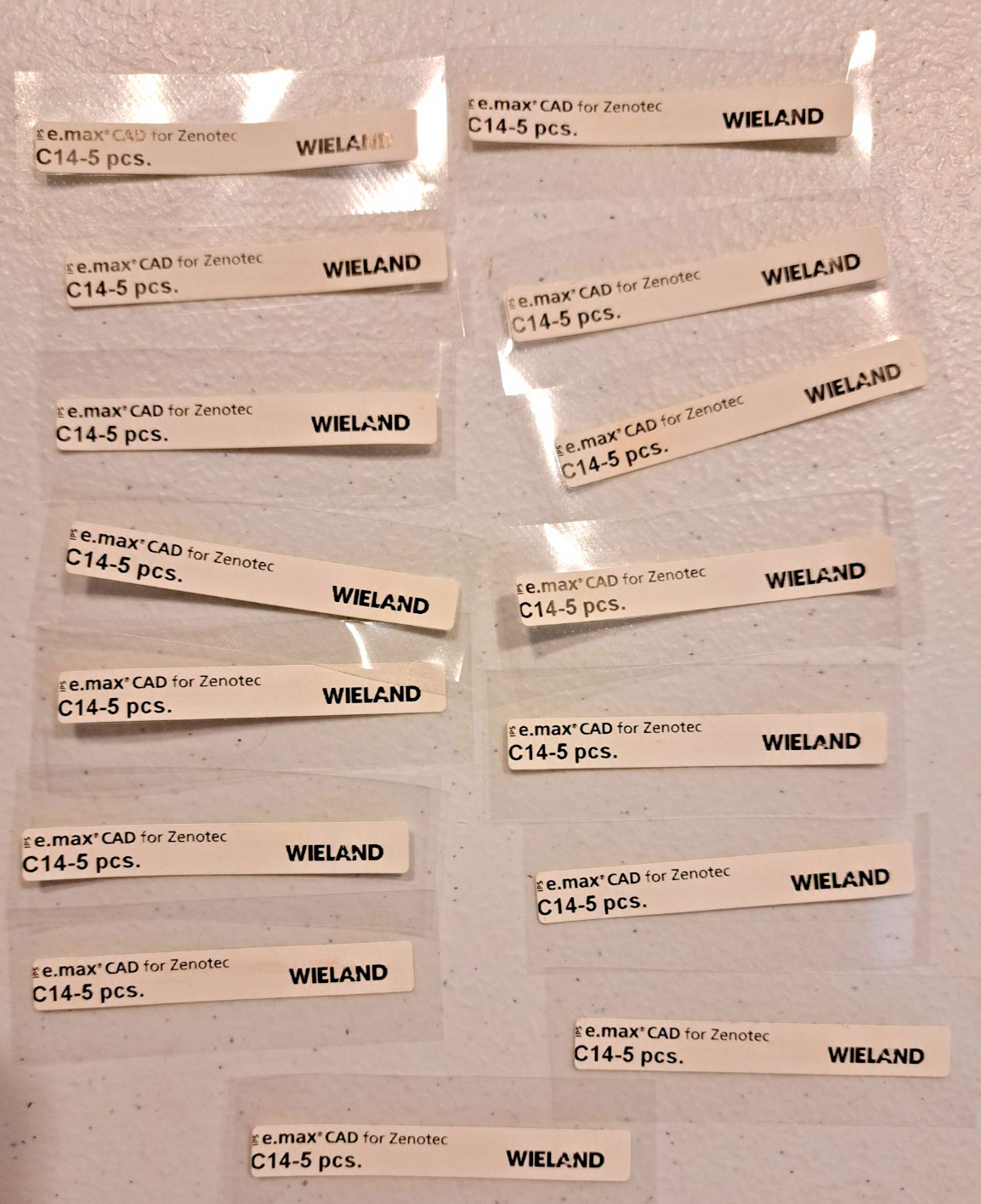 Lot of 15 Ivoclar Emax CAD Zenotec RFID Labels for C-14-5pcs NEW NEVER USED!