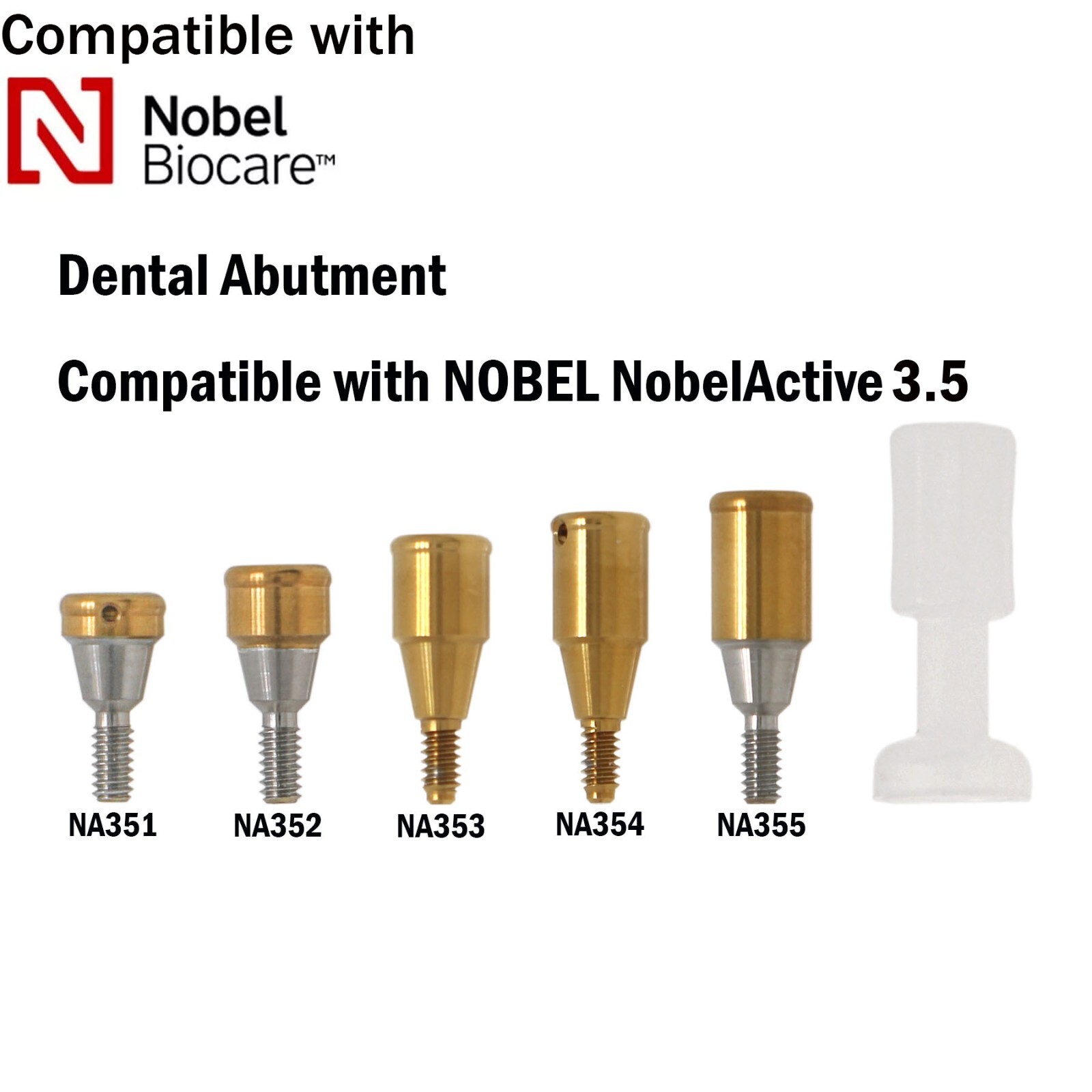 US Dental Locator Tapered Abutment NP Fits Nobel Biocare Active Dia ∅3.5mm
