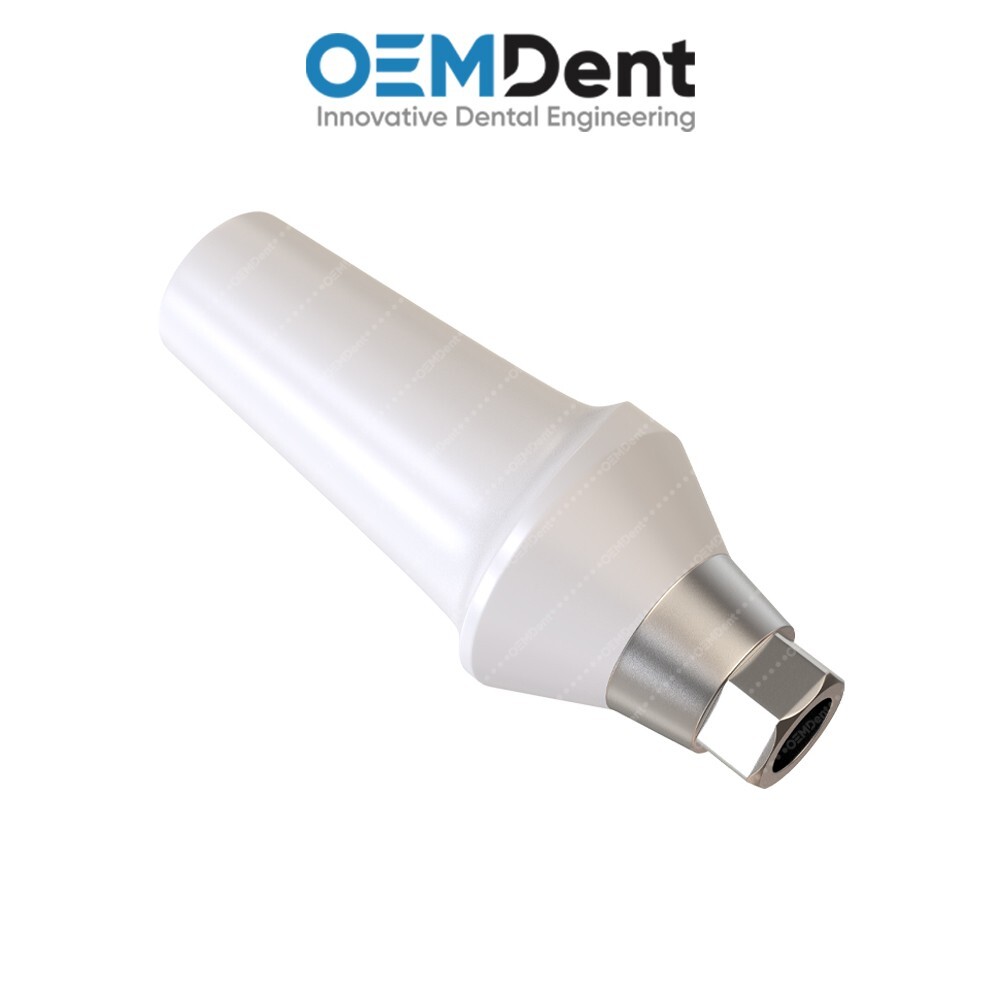 Straight Zirconia Abutment With Titanium Base Compatible NobelActive®️RP Conical